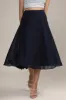 Skye Midi Skirt in Navy sold by Lace & Beads