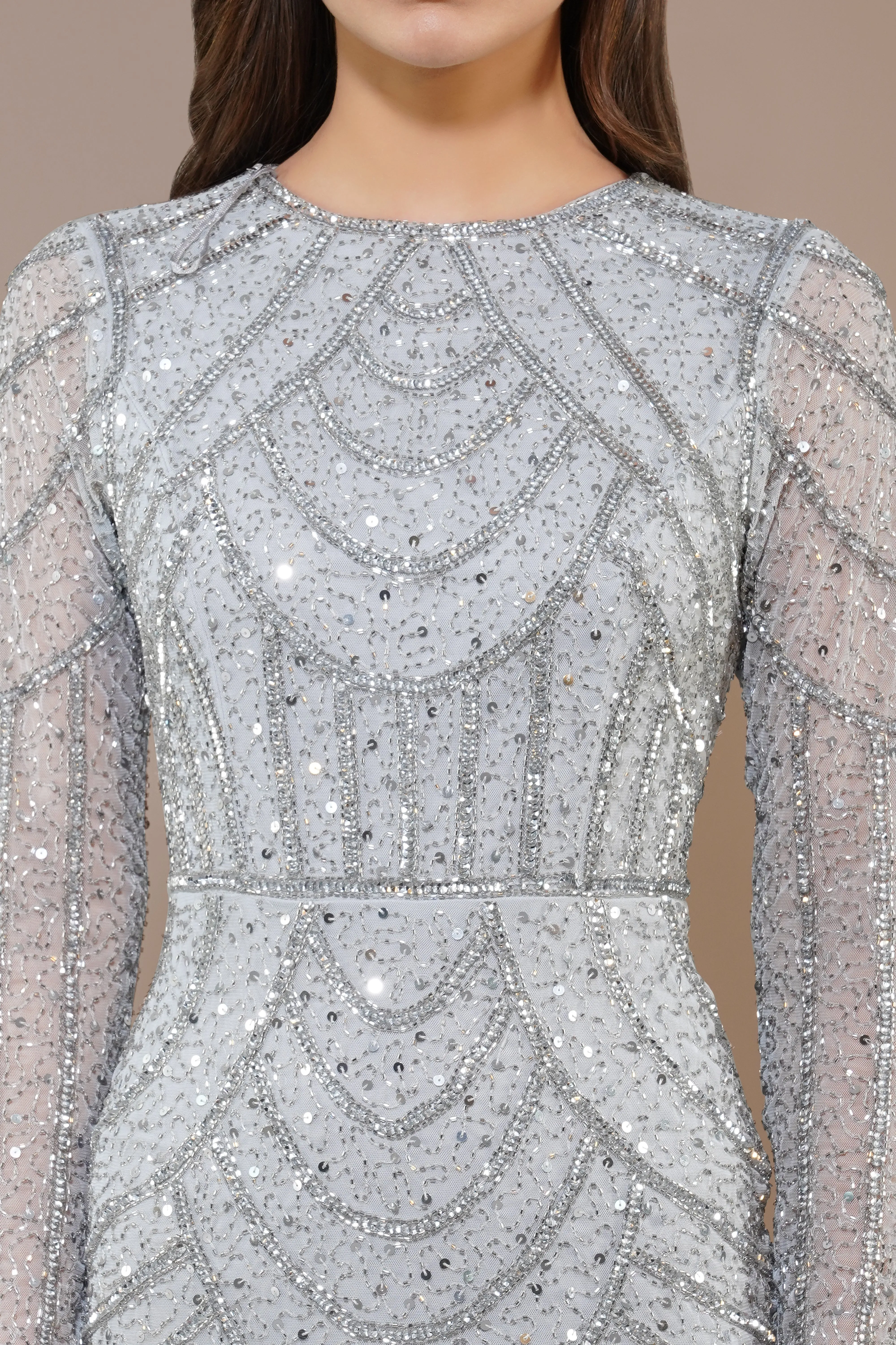 Ellis Maxi Dress in Ice Blue sold by Lace & Beads product image thumbnail 2