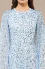 Sloane Long Sleeve Embellished Maxi Dress in Sky Blue sold by Lace & Beads