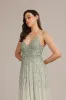 Legacy Embellished Maxi Dress in Sage Green sold by Lace & Beads