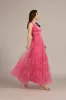Candace Maxi Dress in Bright Pink Print sold by Lace & Beads