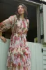 Rebecca Midi Dress in Cream Floral sold by Lace & Beads