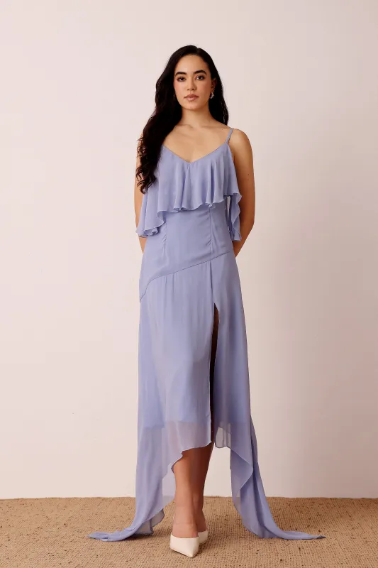 Cassa Midi Dress in Light Blue sold by Lace & Beads