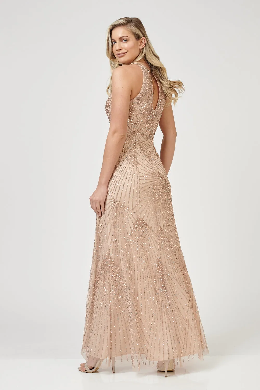 Raleigh Maxi in Champagne sold by Lace & Beads product image thumbnail 4