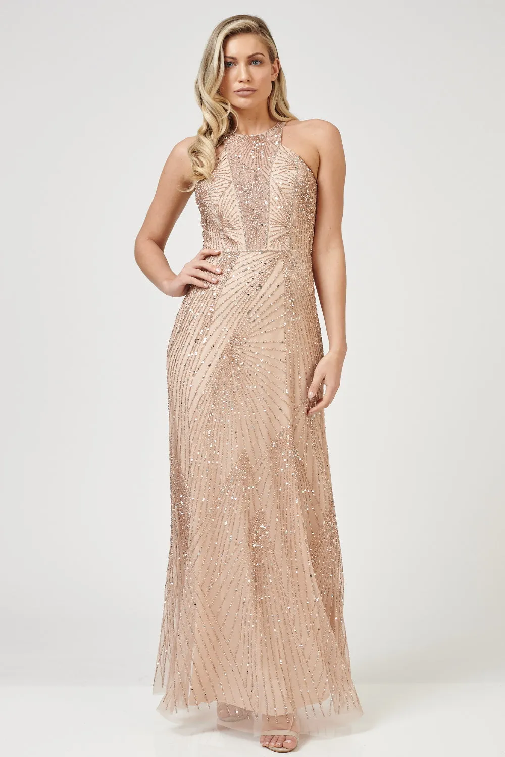 Raleigh Maxi in Champagne sold by Lace & Beads