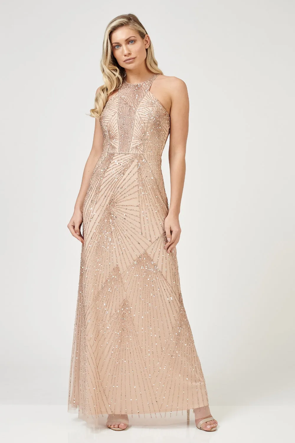 Raleigh Maxi in Champagne sold by Lace & Beads product image thumbnail 2