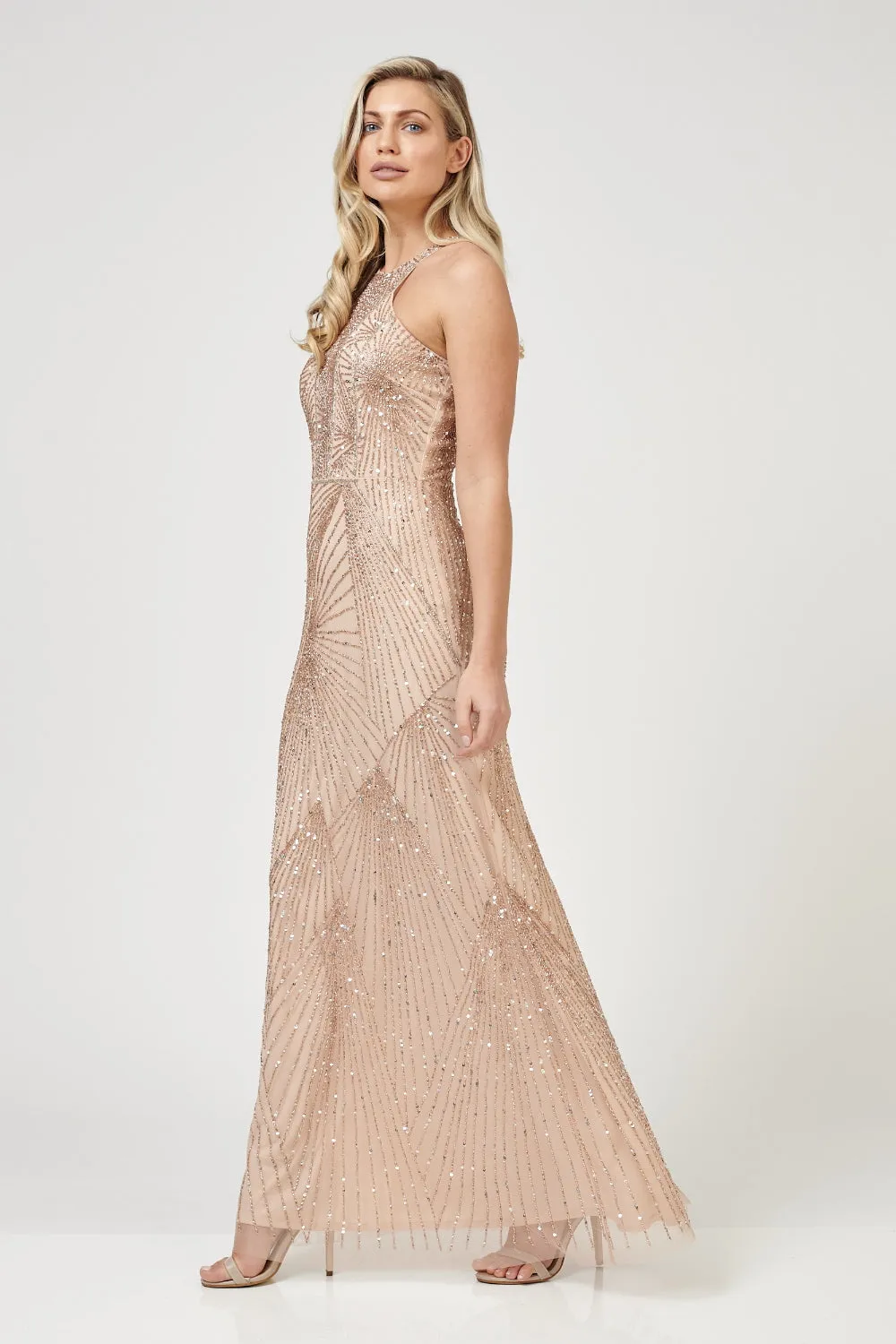 Raleigh Maxi in Champagne sold by Lace & Beads product image thumbnail 3
