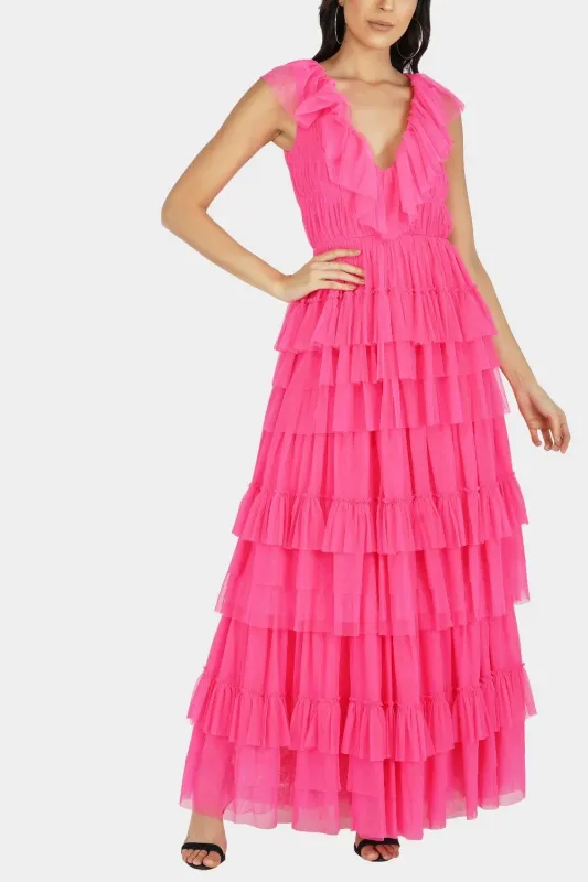 Alexandra Maxi in Pink sold by Lace & Beads