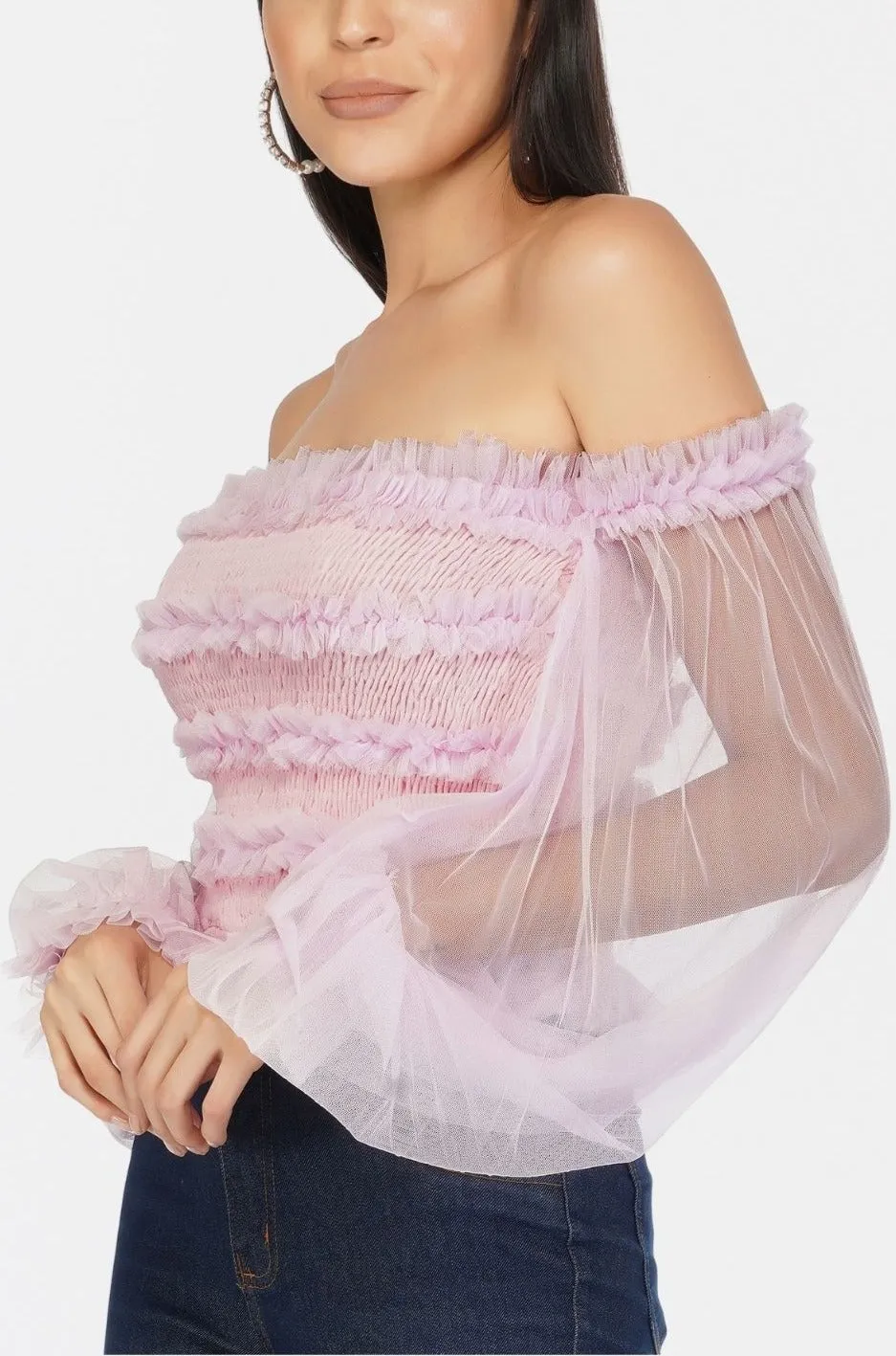 Rolf Top in Light Pink sold by Lace & Beads product image thumbnail 2