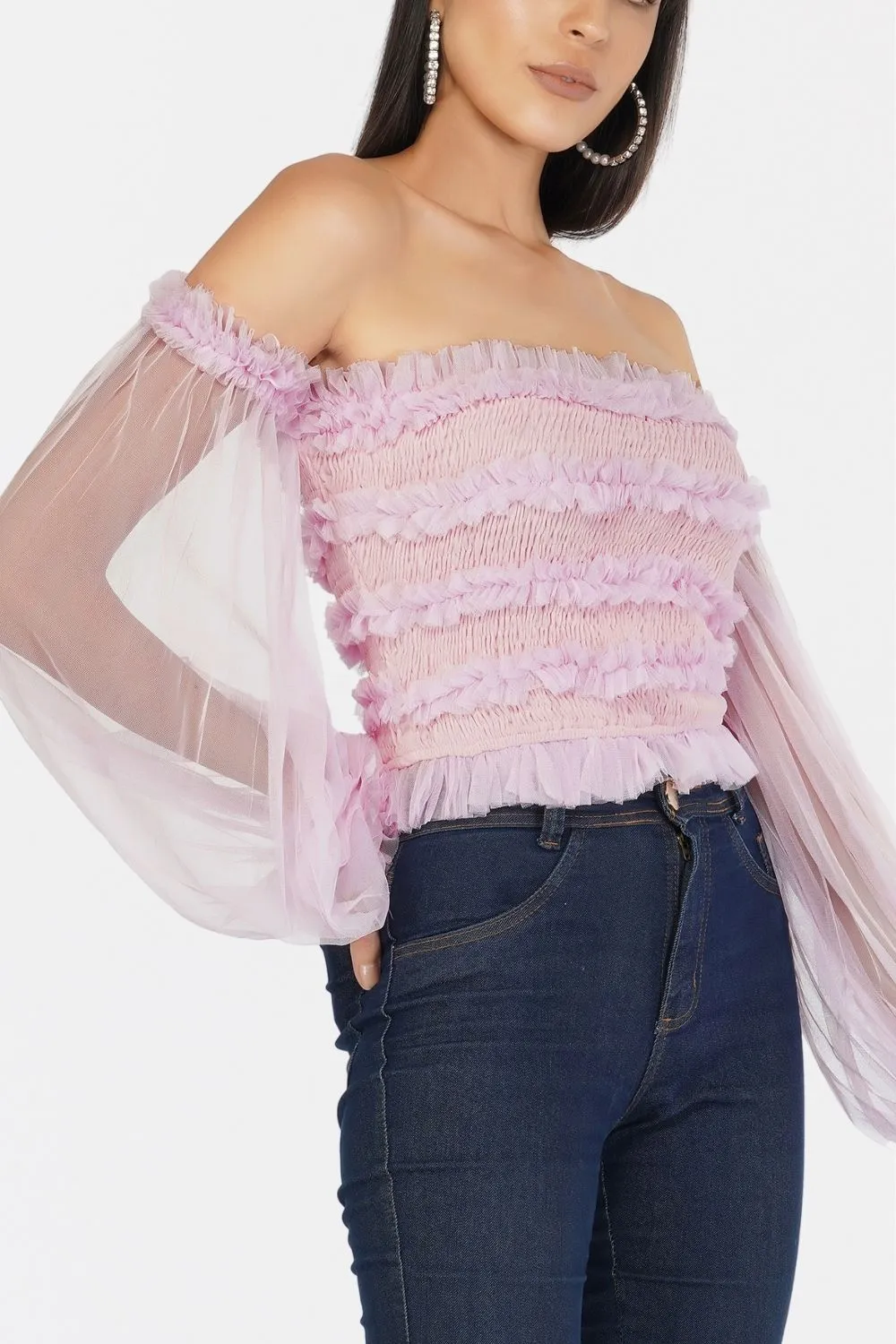 Rolf Top in Light Pink sold by Lace & Beads product image thumbnail 4