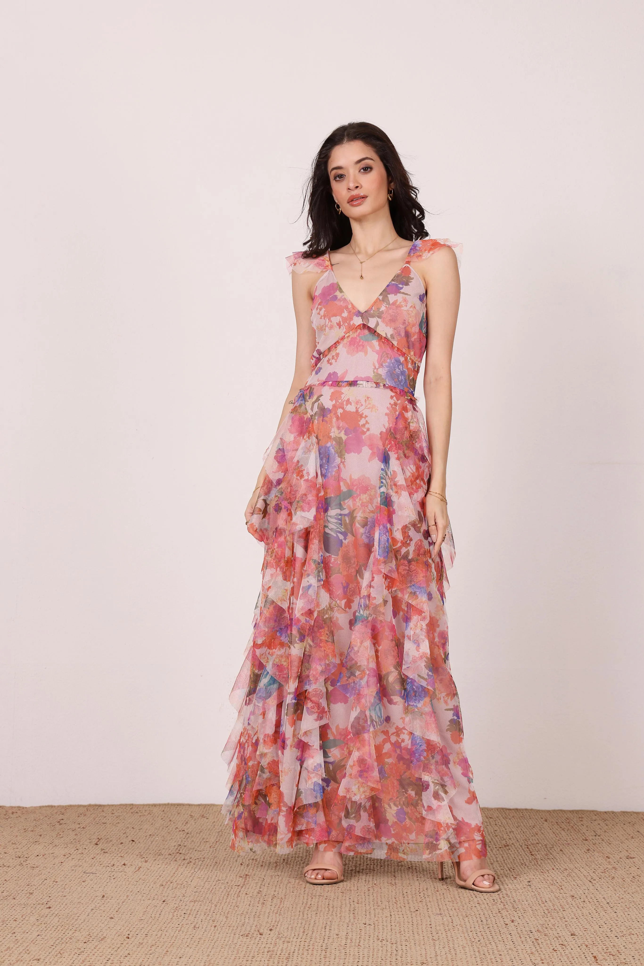 Malin Maxi Dress in Mixed Floral sold by Lace & Beads product image thumbnail 3