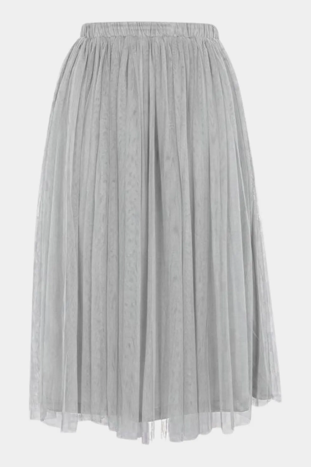 Merlin Grey Midi Skirt sold by Lace & Beads