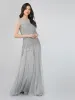 Lilith Floral Embellished Maxi Dress in Grey sold by Lace & Beads