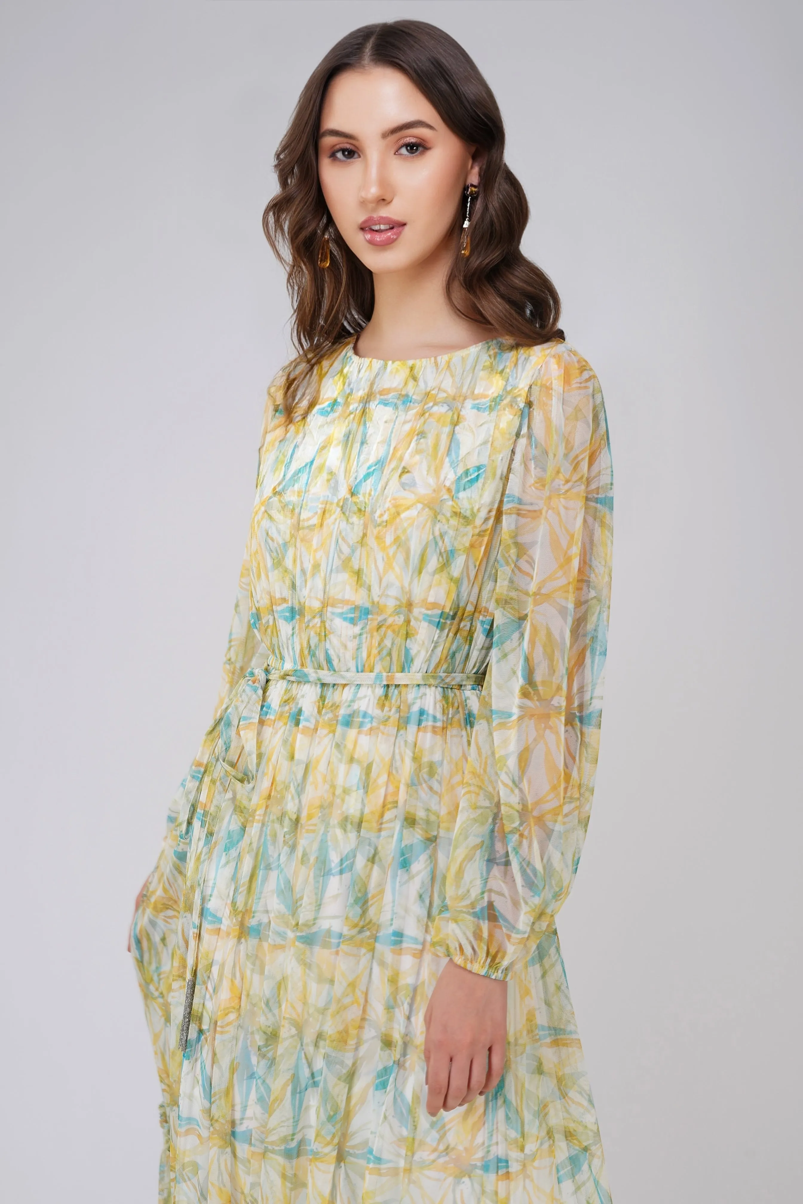 Rebecca Maxi Dress in Green Floral sold by Lace & Beads product image thumbnail 2