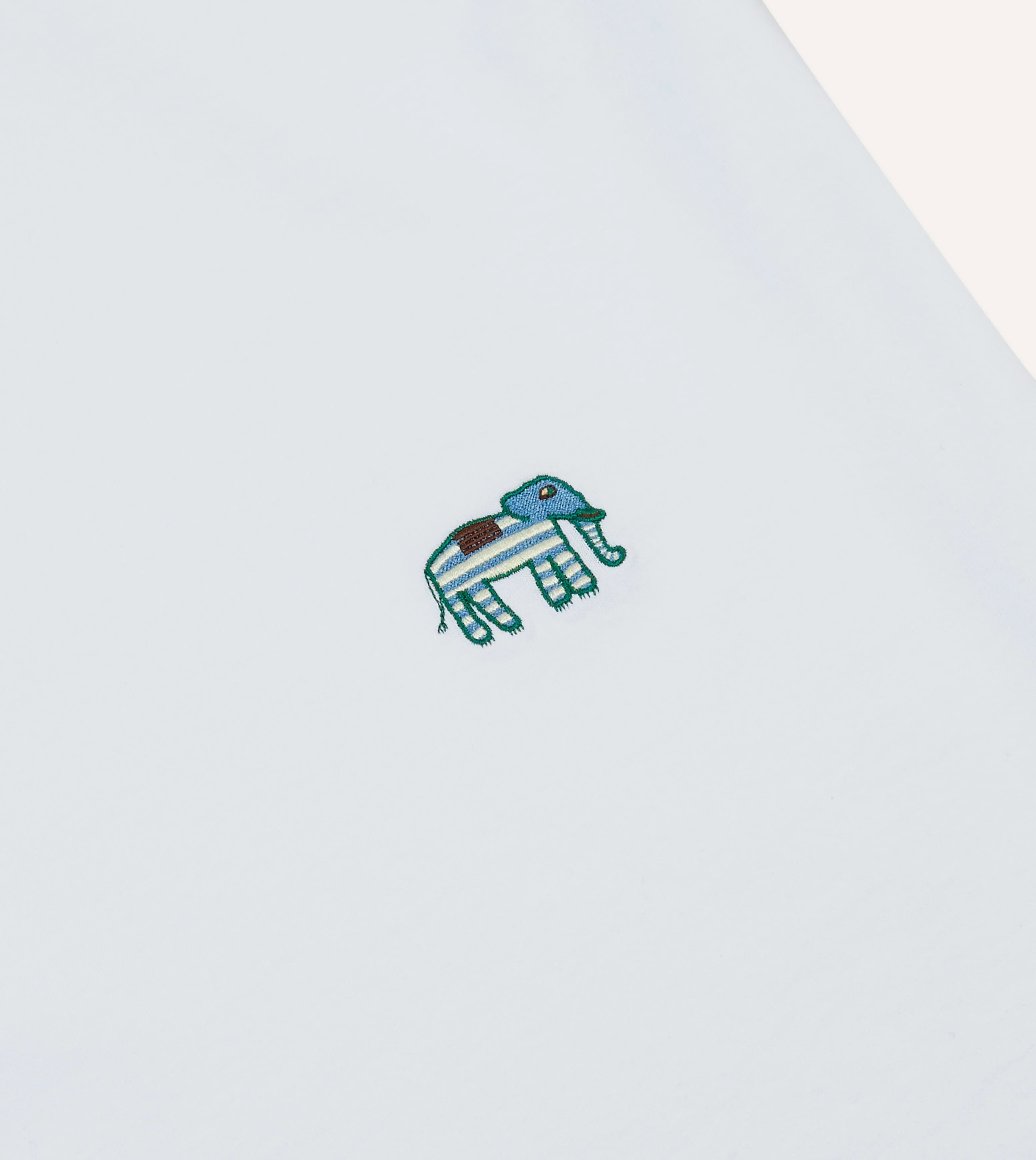 White Elephant Embroidered Crew Neck Hiking T-Shirt sold by Drake's London product image thumbnail 2