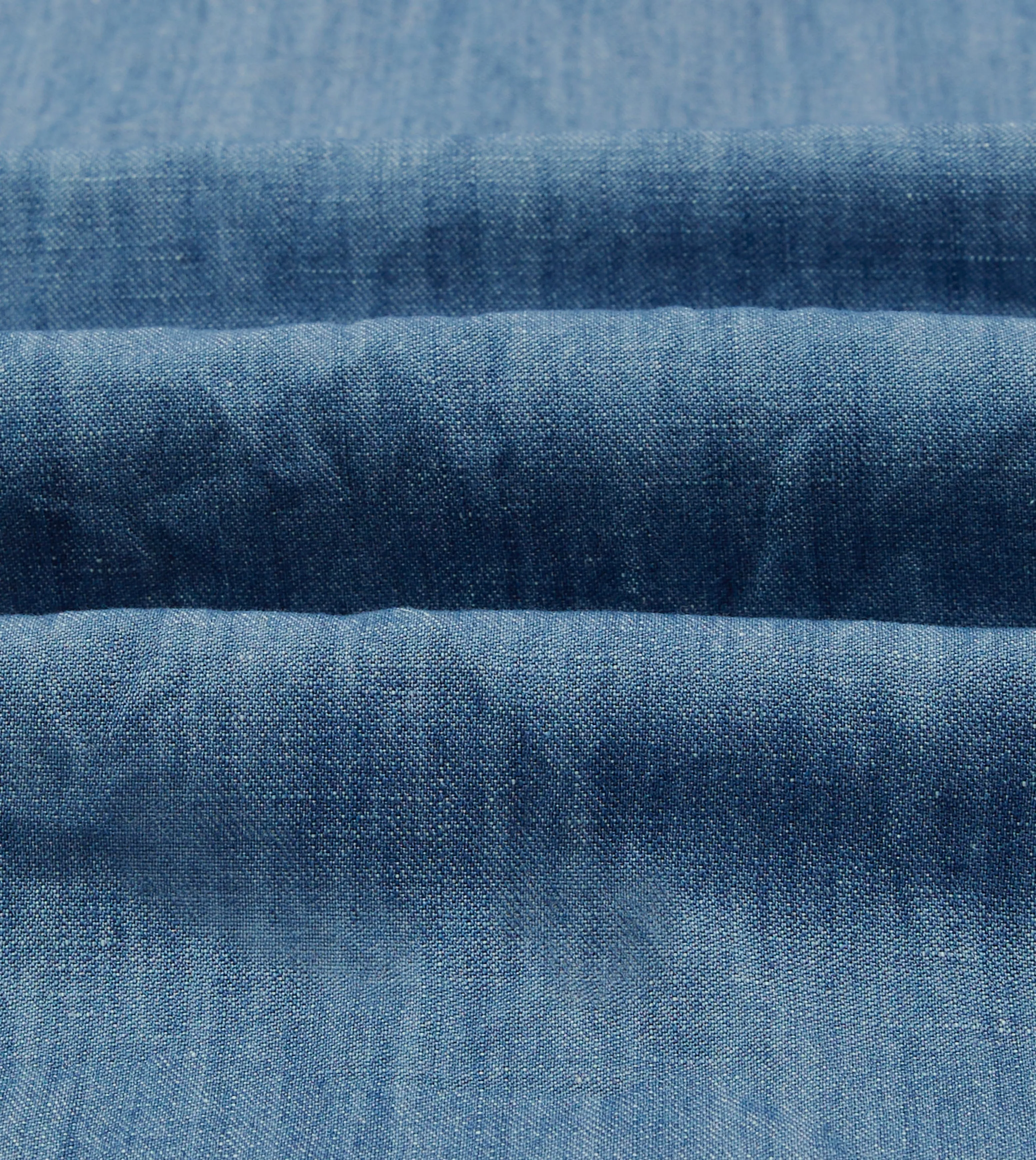 Stone Wash Cotton-Linen Long Point Collar Work Shirt sold by Drake's London product image thumbnail 2