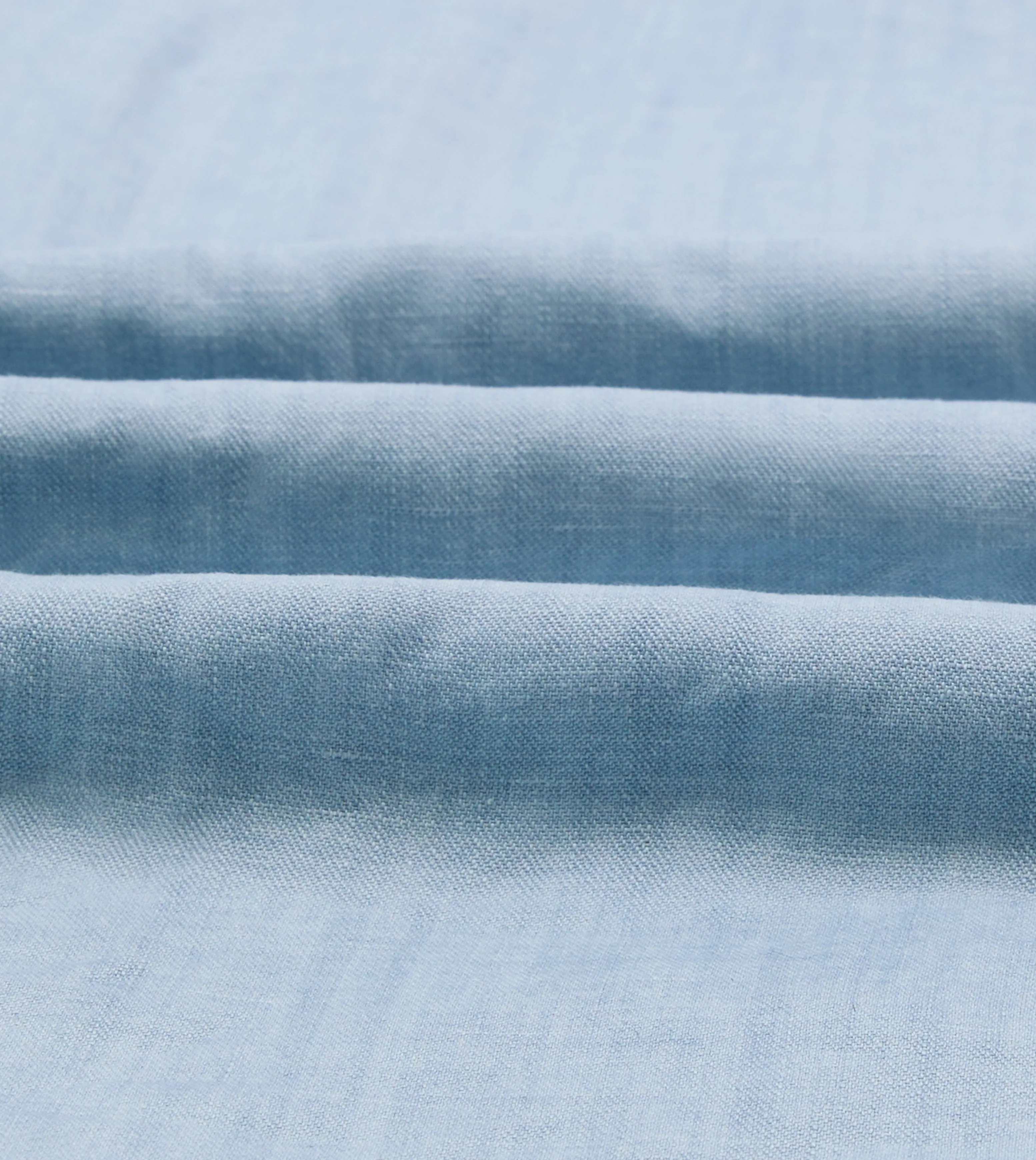 Bleach Wash Cotton-Linen Long Point Collar Work Shirt sold by Drake's London product image thumbnail 2