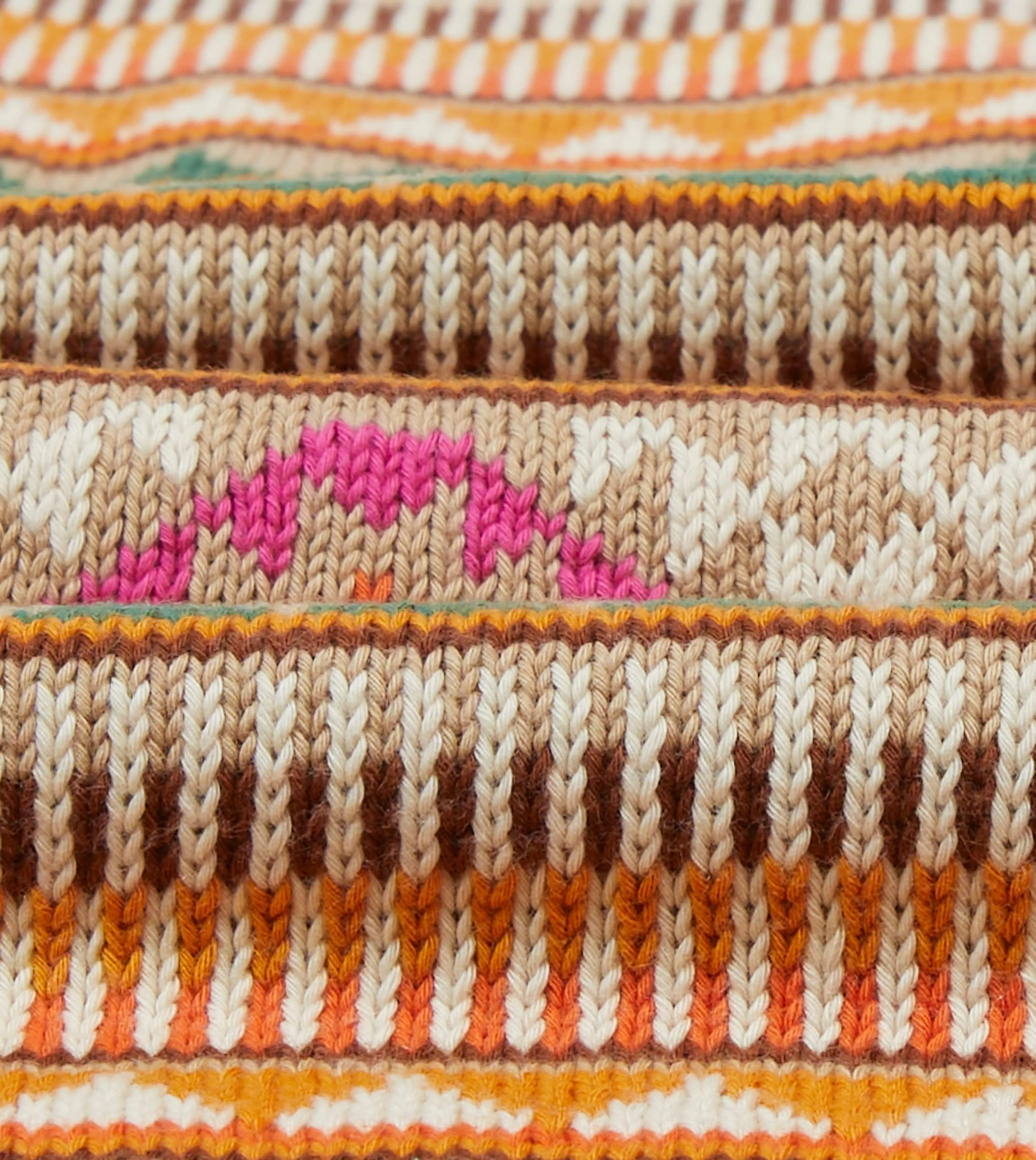 Beige Cotton Cashmere Kilim Knit Vest sold by Drake's London product image thumbnail 2