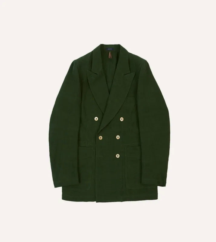 Green Linen Games Blazer Mk. III sold by Drake's London
