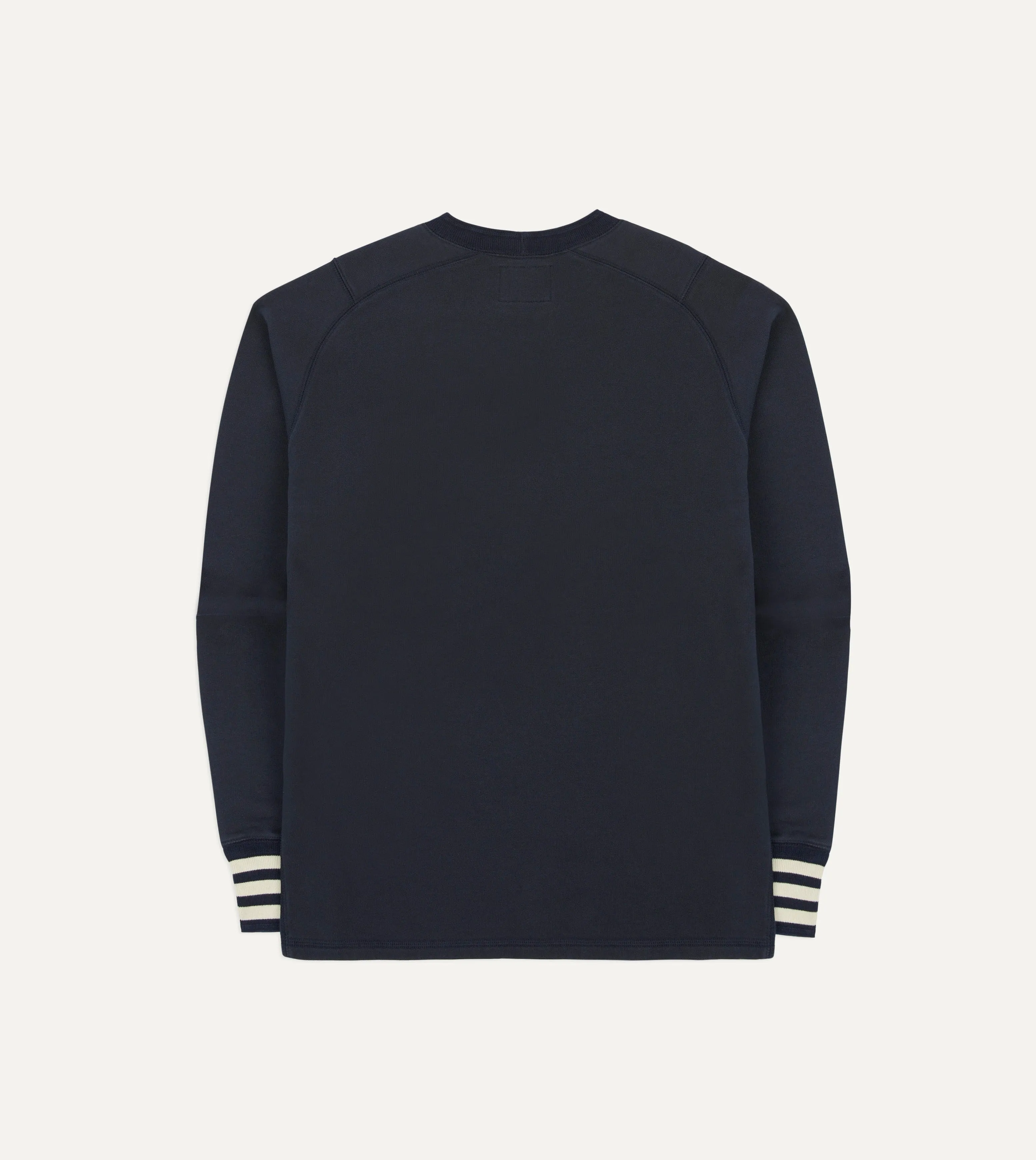 Navy Heavy Cotton Crew Neck Hiking T-Shirt sold by Drake's London product image thumbnail 5