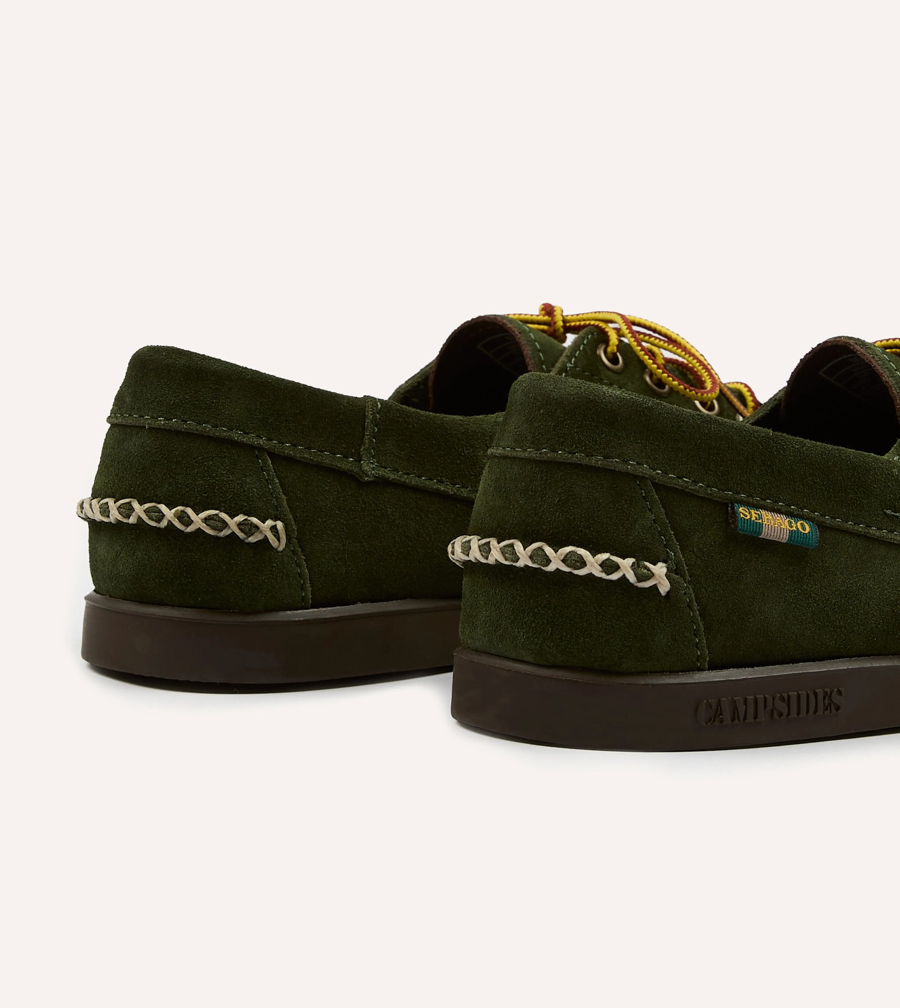 Drake's by Sebago Campsides Askook Kilt Green Suede Shoe sold by Drake's London product image thumbnail 5