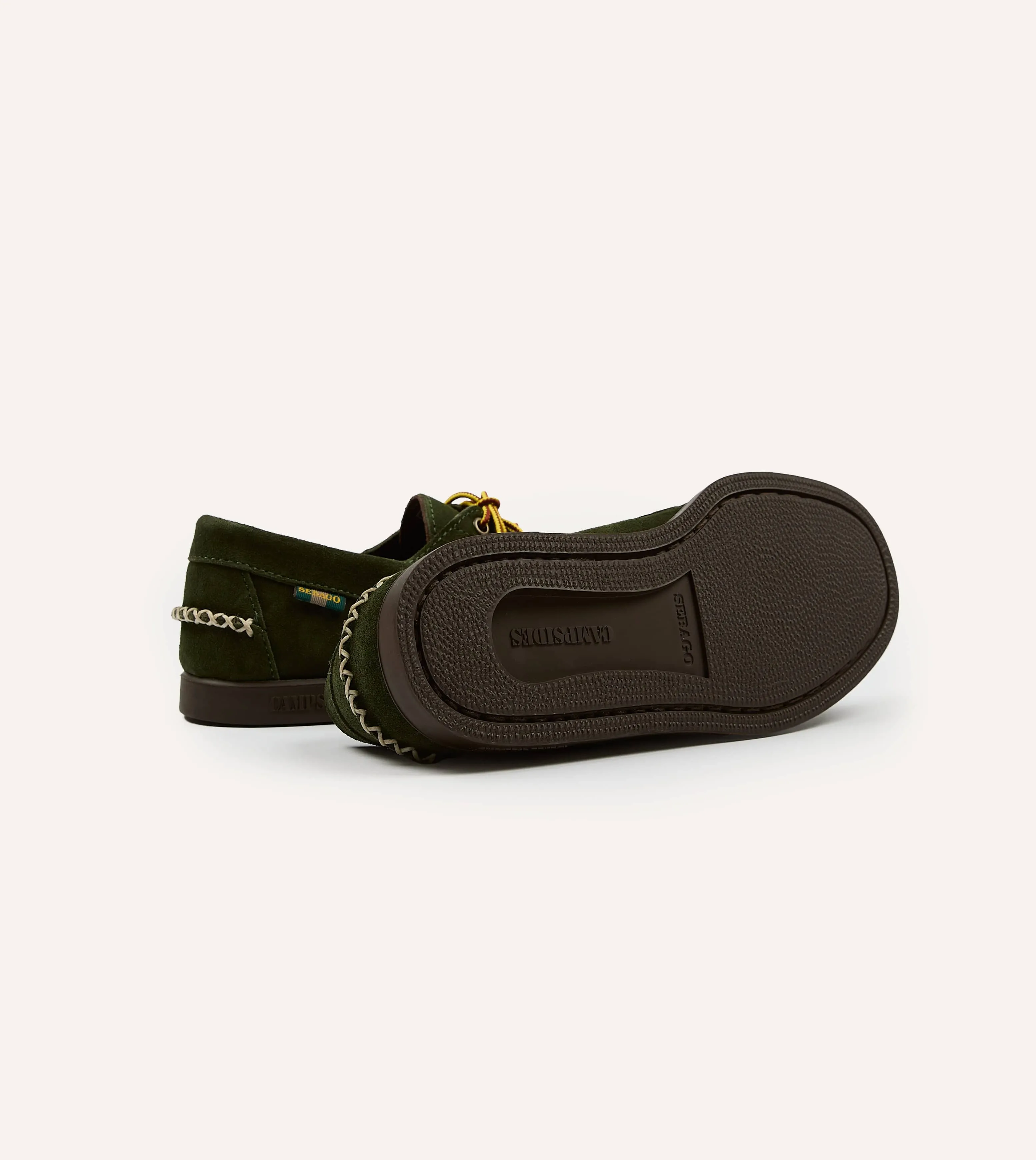 Drake's by Sebago Campsides Askook Kilt Green Suede Shoe sold by Drake's London product image thumbnail 2