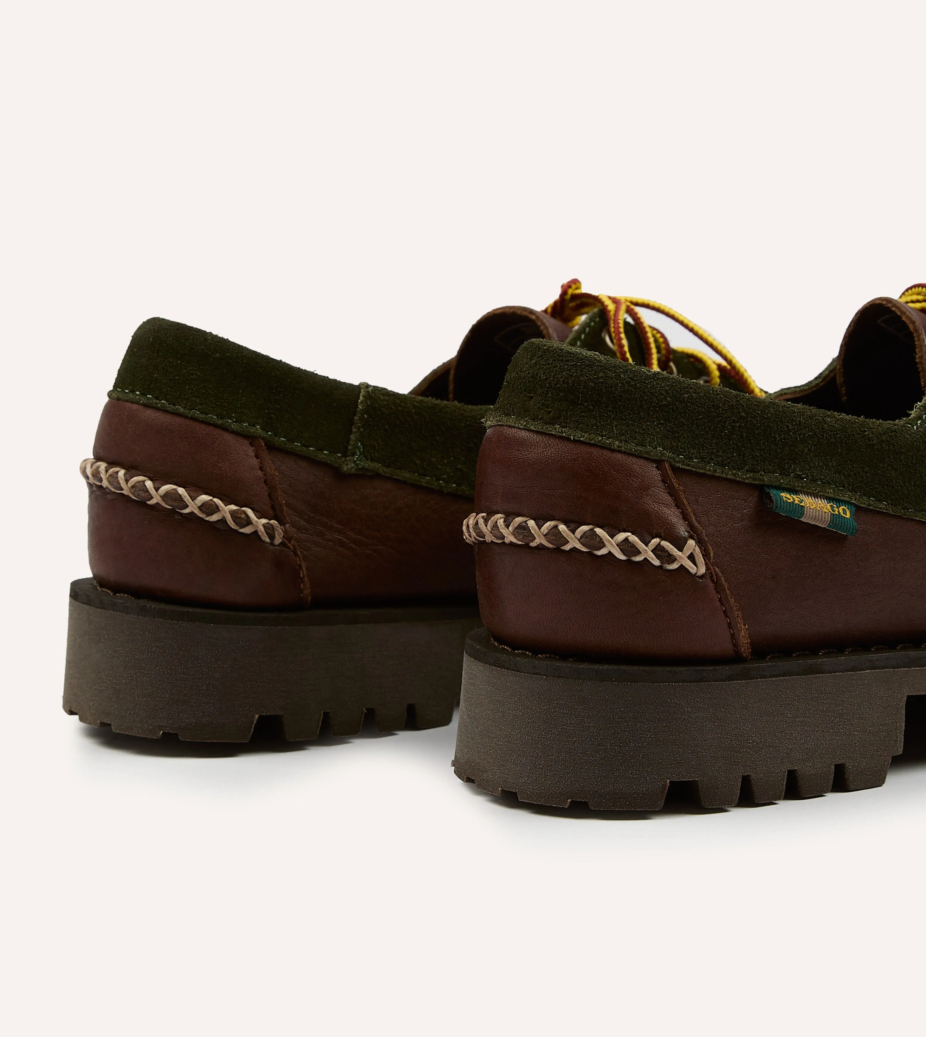 Drake's by Sebago Campsides Askook Patchwork Suede Shoe sold by Drake's London product image thumbnail 5