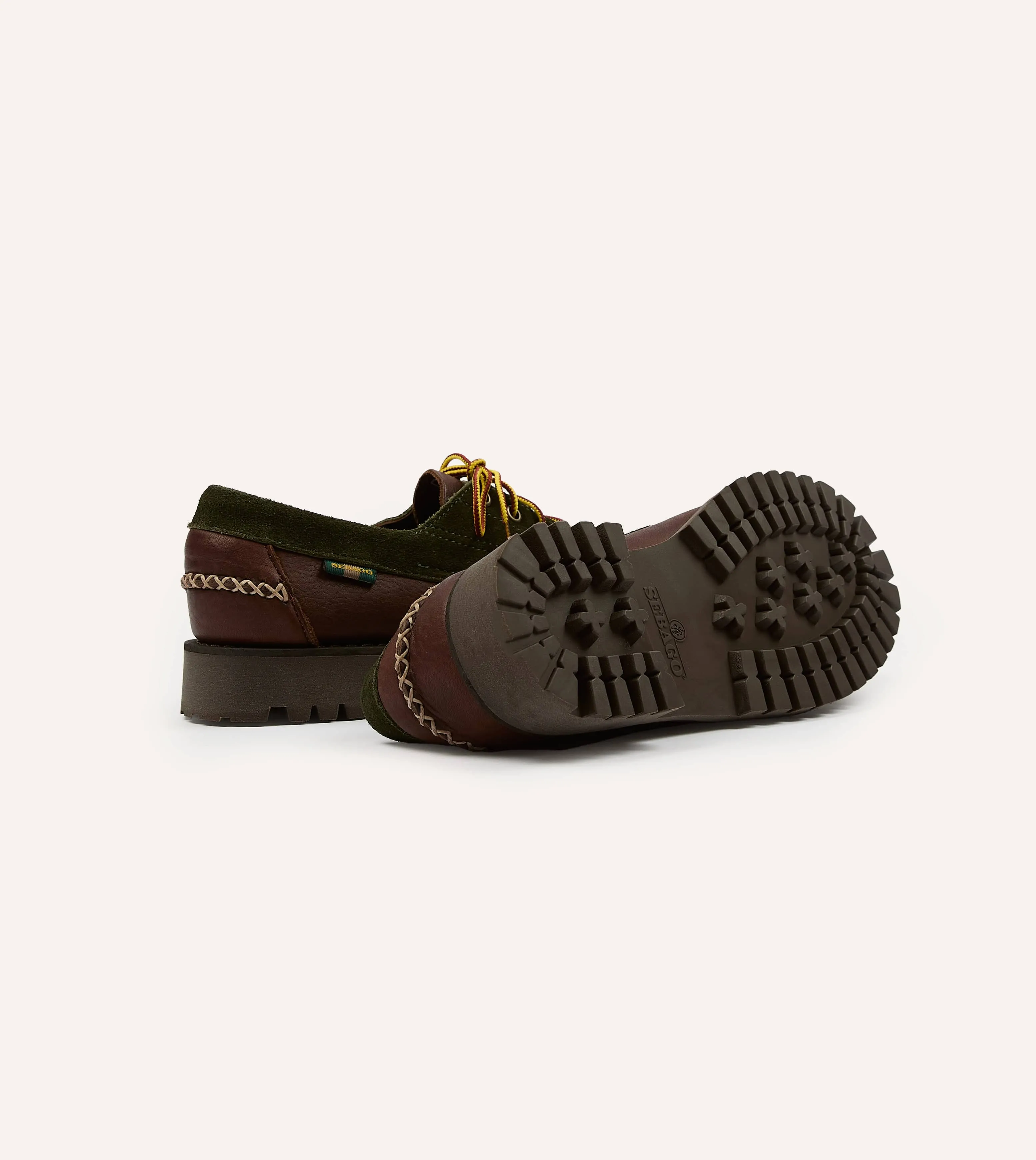 Drake's by Sebago Campsides Askook Patchwork Suede Shoe sold by Drake's London product image thumbnail 2
