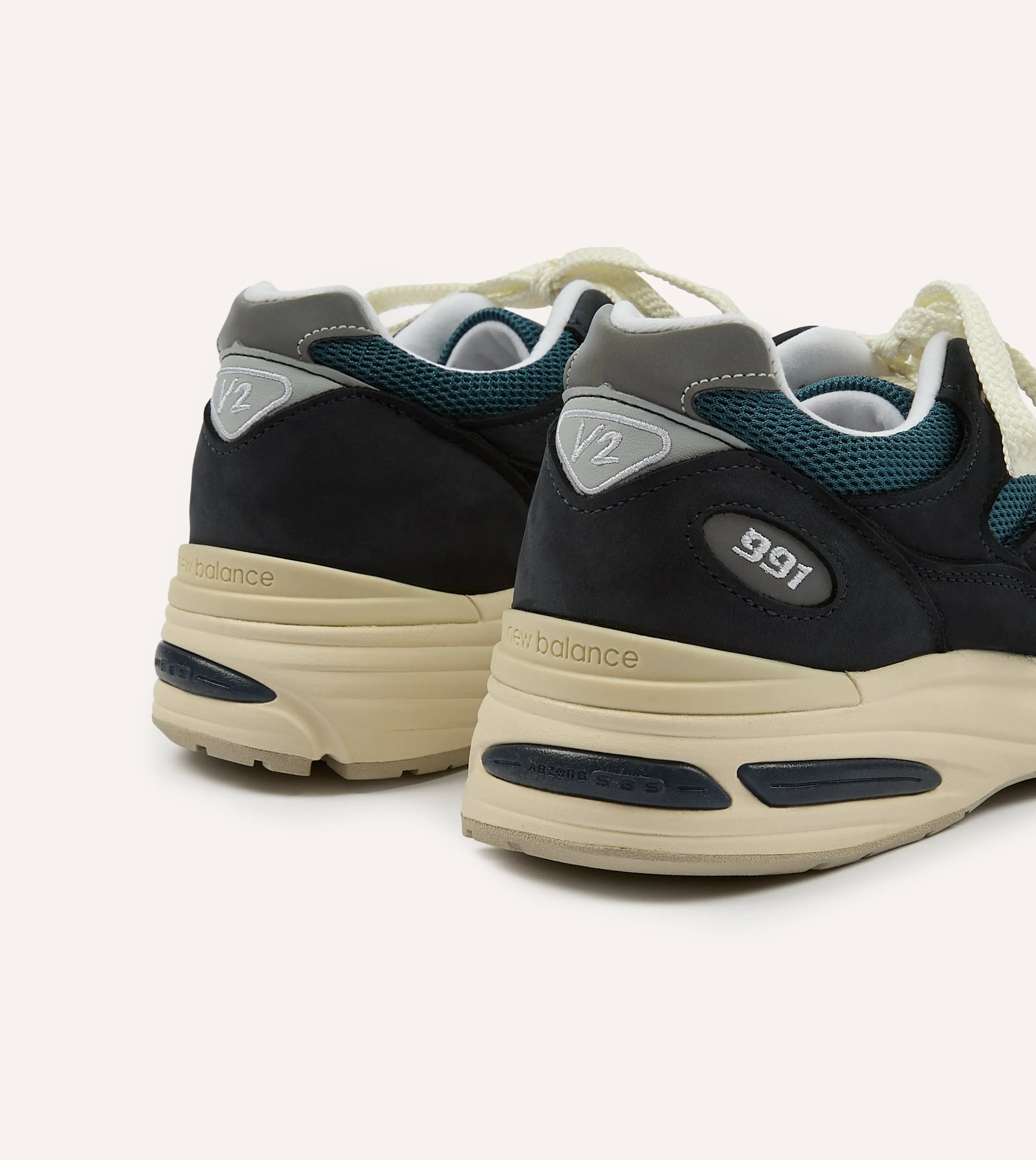New Balance Navy 'Vintage Sport' Made in UK 991v2 Trainers sold by Drake's London product image thumbnail 5