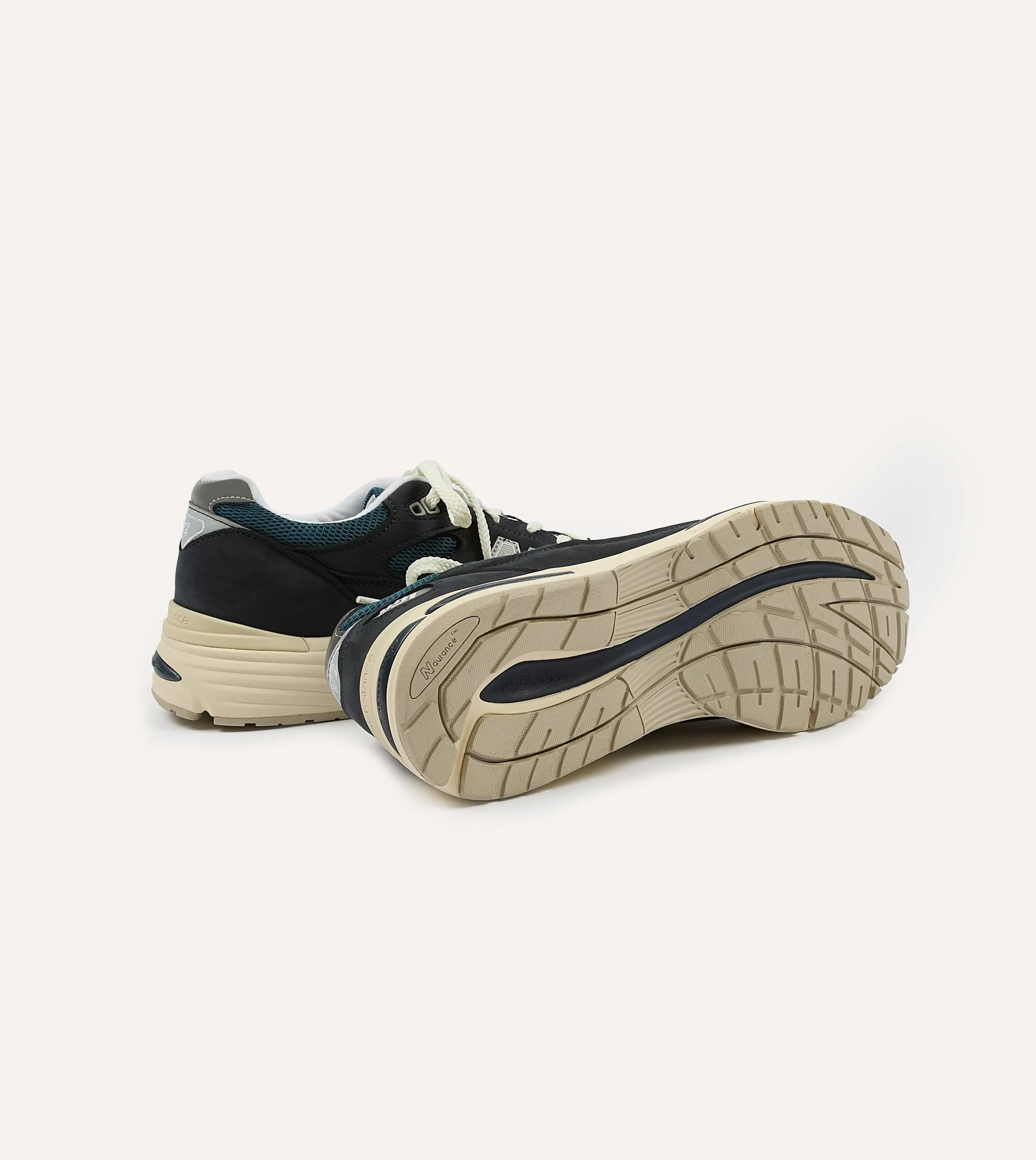 New Balance Navy 'Vintage Sport' Made in UK 991v2 Trainers sold by Drake's London product image thumbnail 2