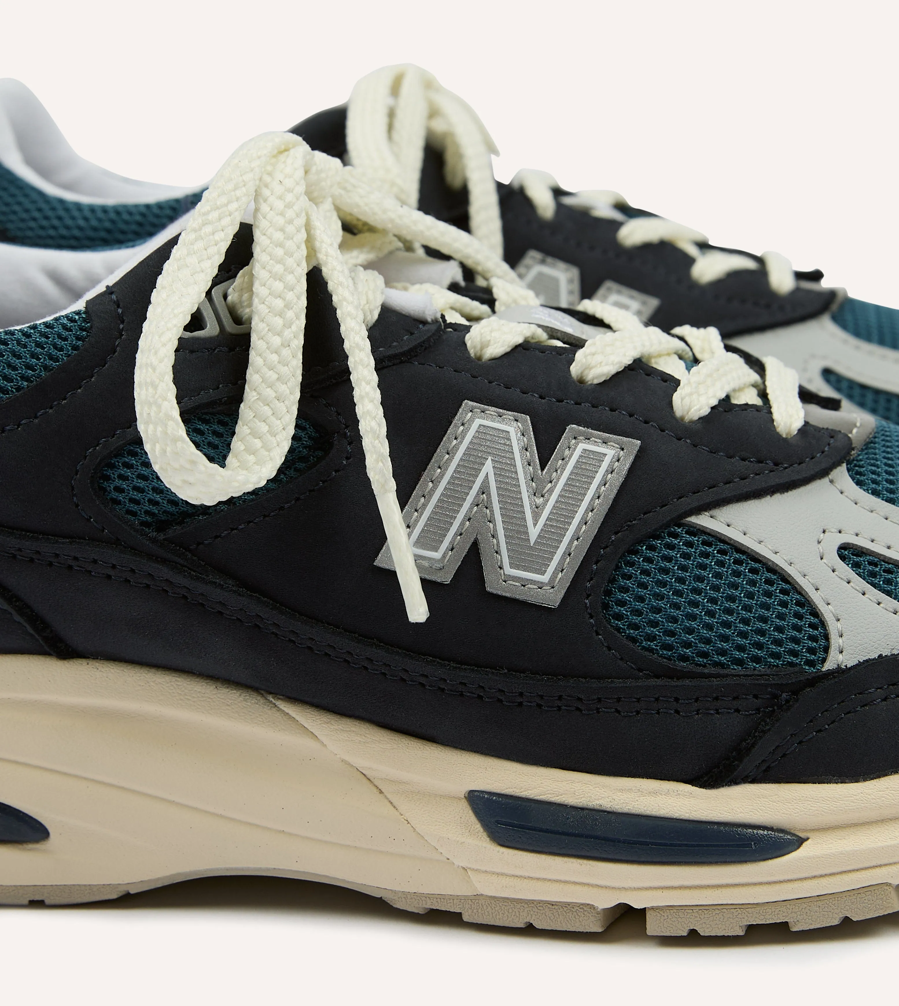 New Balance Navy 'Vintage Sport' Made in UK 991v2 Trainers sold by Drake's London product image thumbnail 3