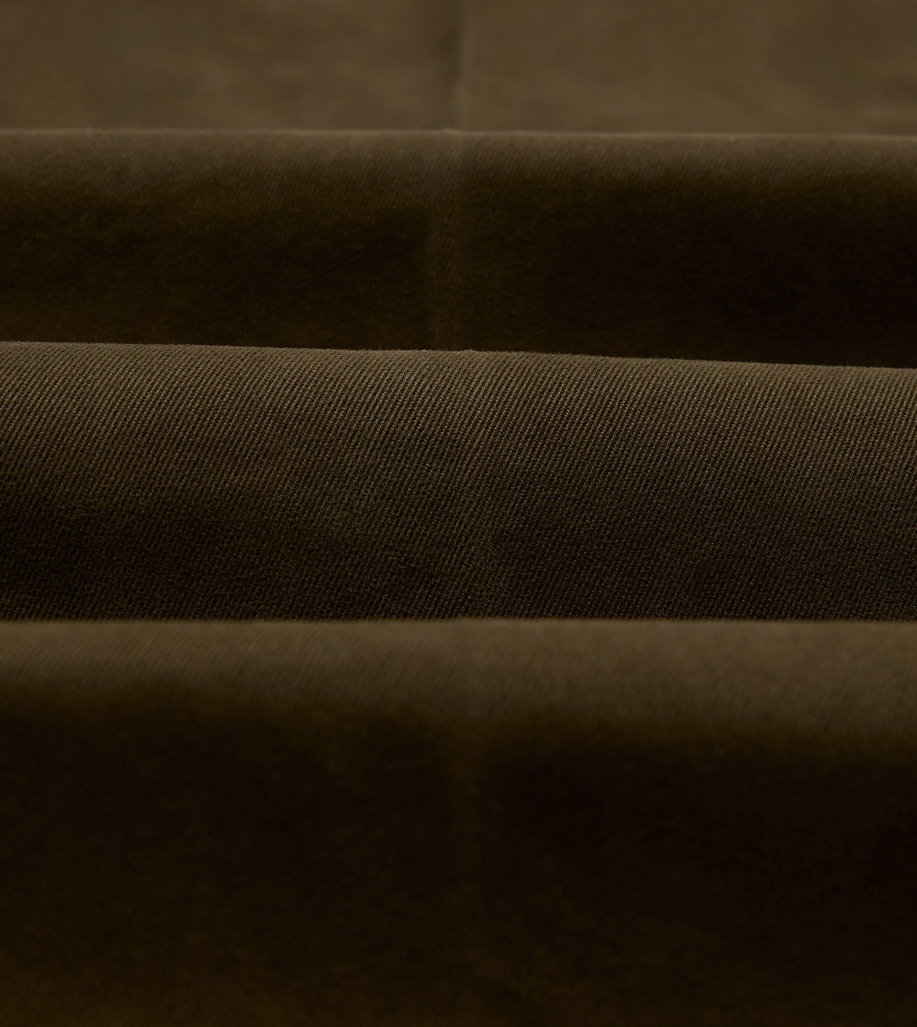 Brown Textured Cotton Flat Front Chino sold by Drake's London product image thumbnail 2