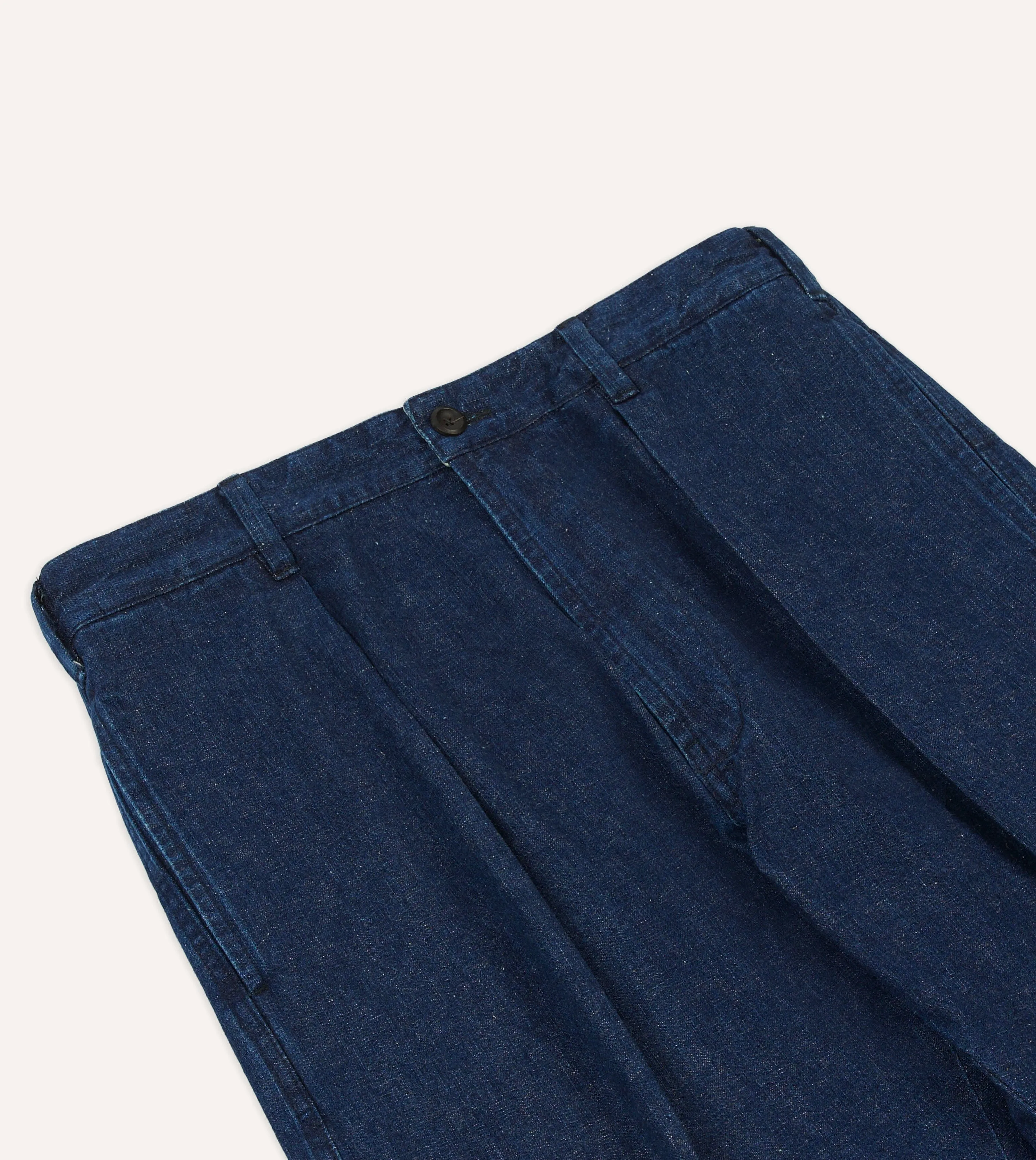 Indigo Cotton-Linen Games Trousers sold by Drake's London product image thumbnail 4