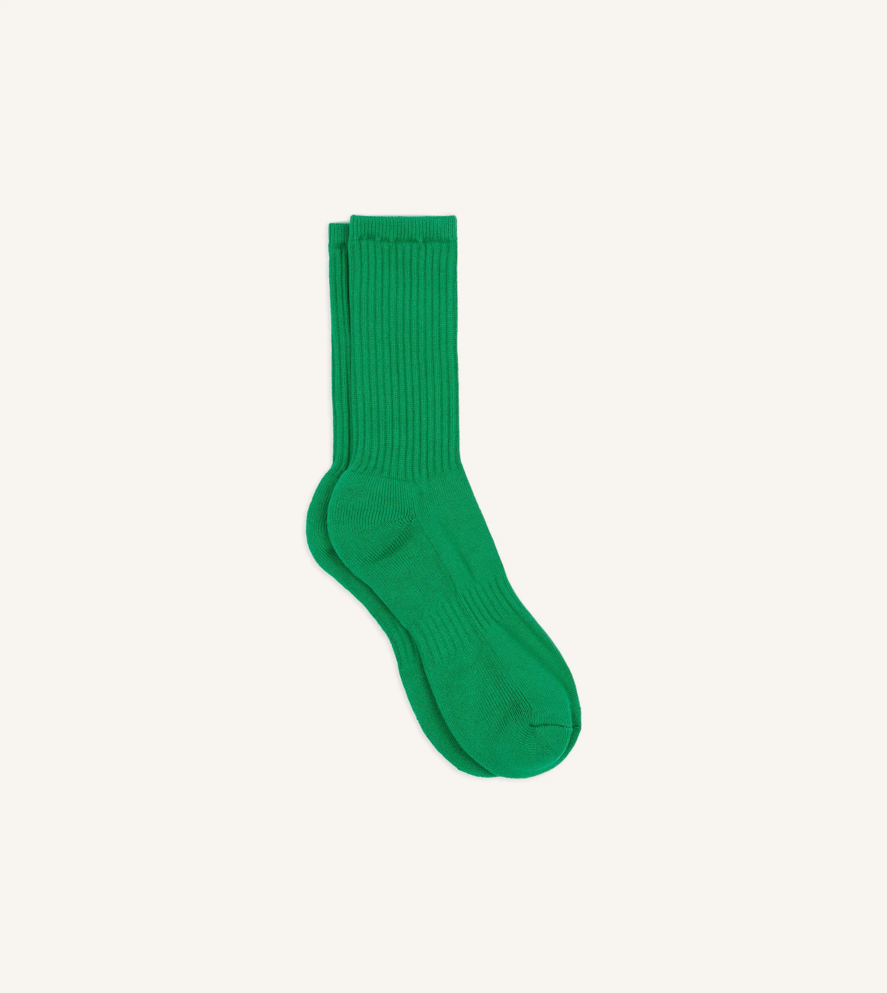 Green Cotton Sports Socks sold by Drake's London