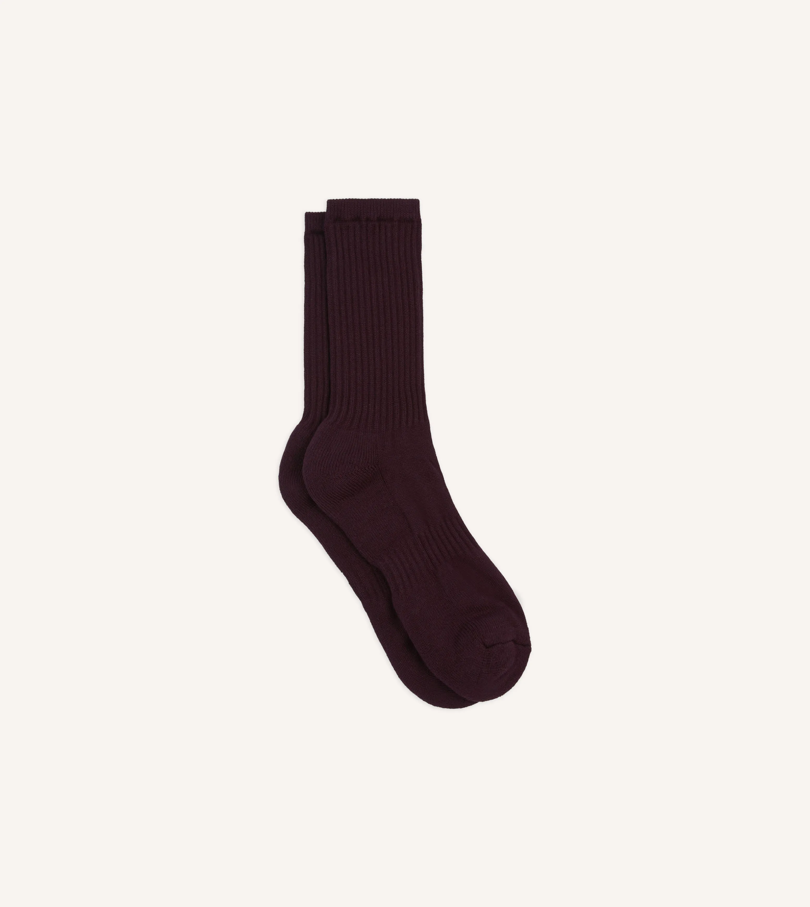 Brown Cotton Sports Socks sold by Drake's London