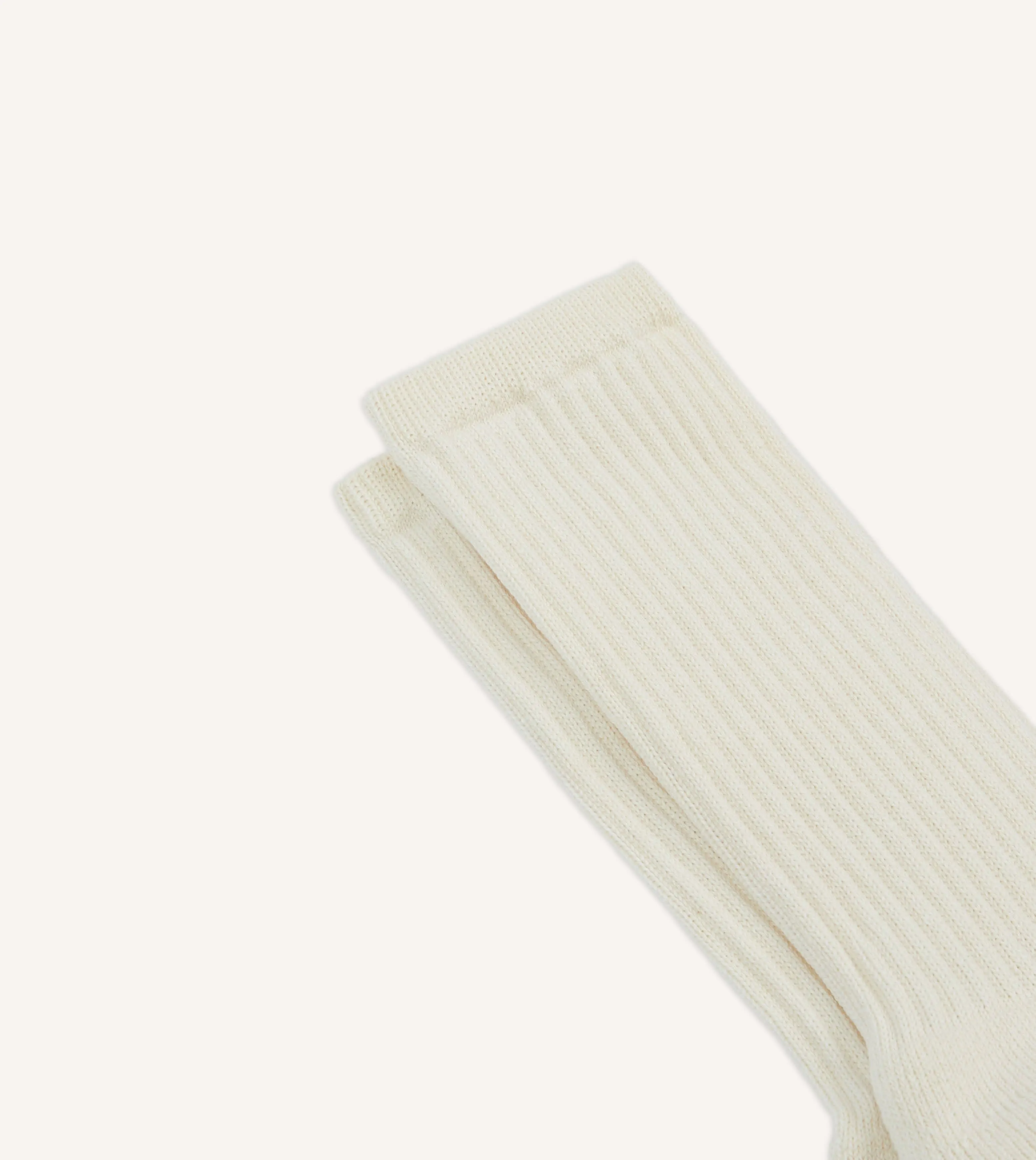 Ecru Cotton Sports Socks sold by Drake's London product image thumbnail 3