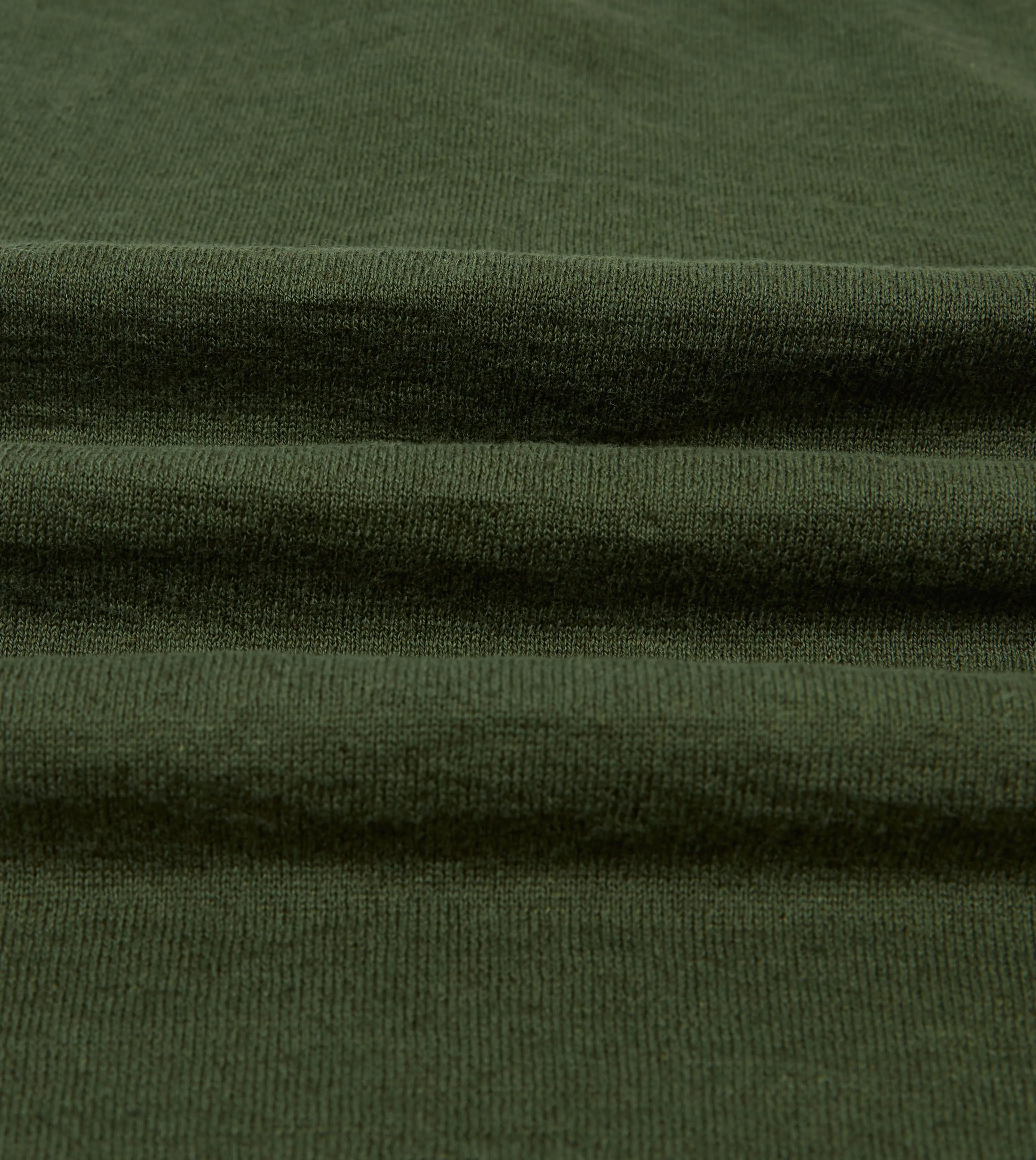 Green Linen-Cotton Knitted Long-Sleeve Polo Shirt sold by Drake's London product image thumbnail 2