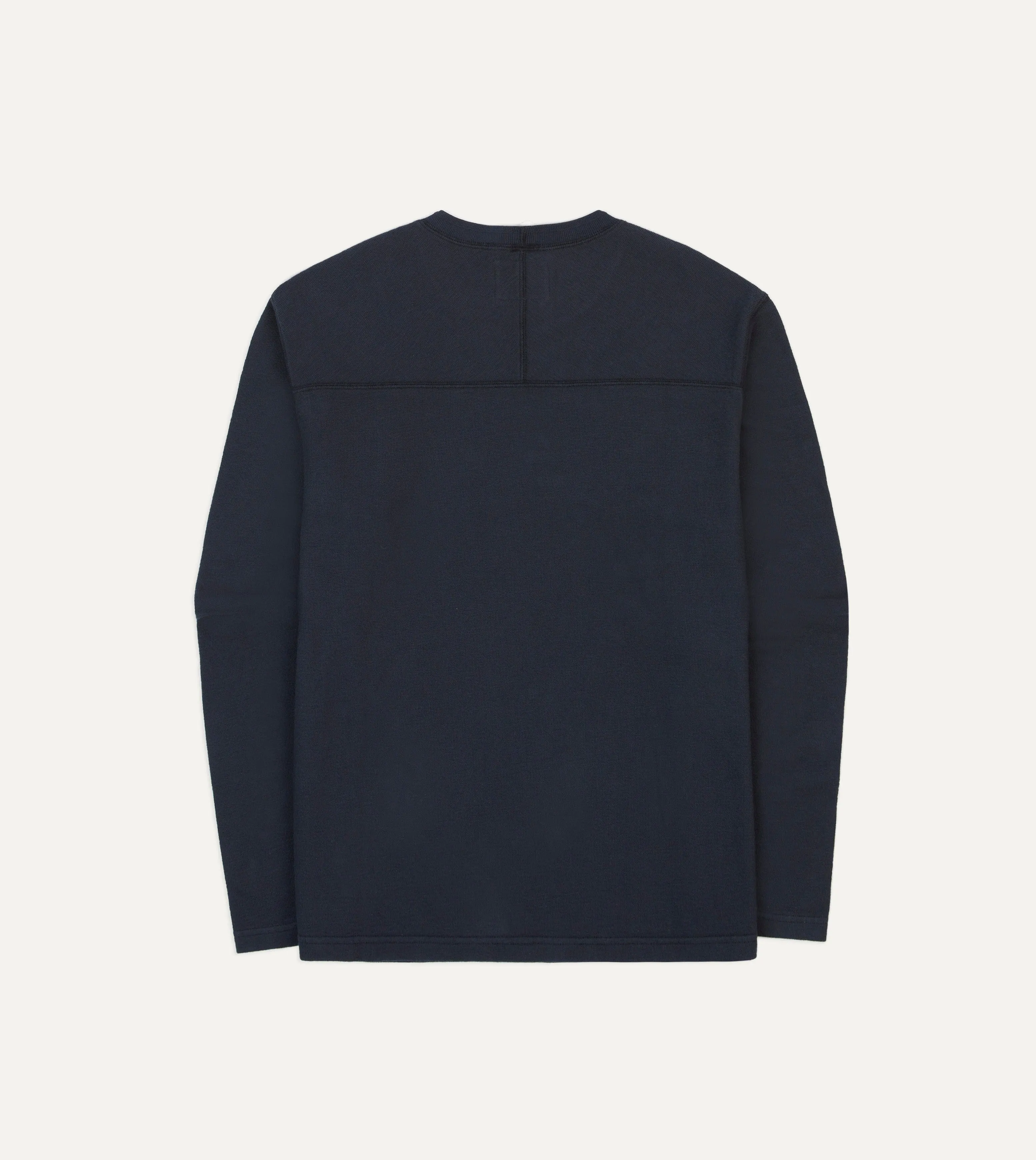 Navy Panelled Cotton Training T-Shirt sold by Drake's London product image thumbnail 5