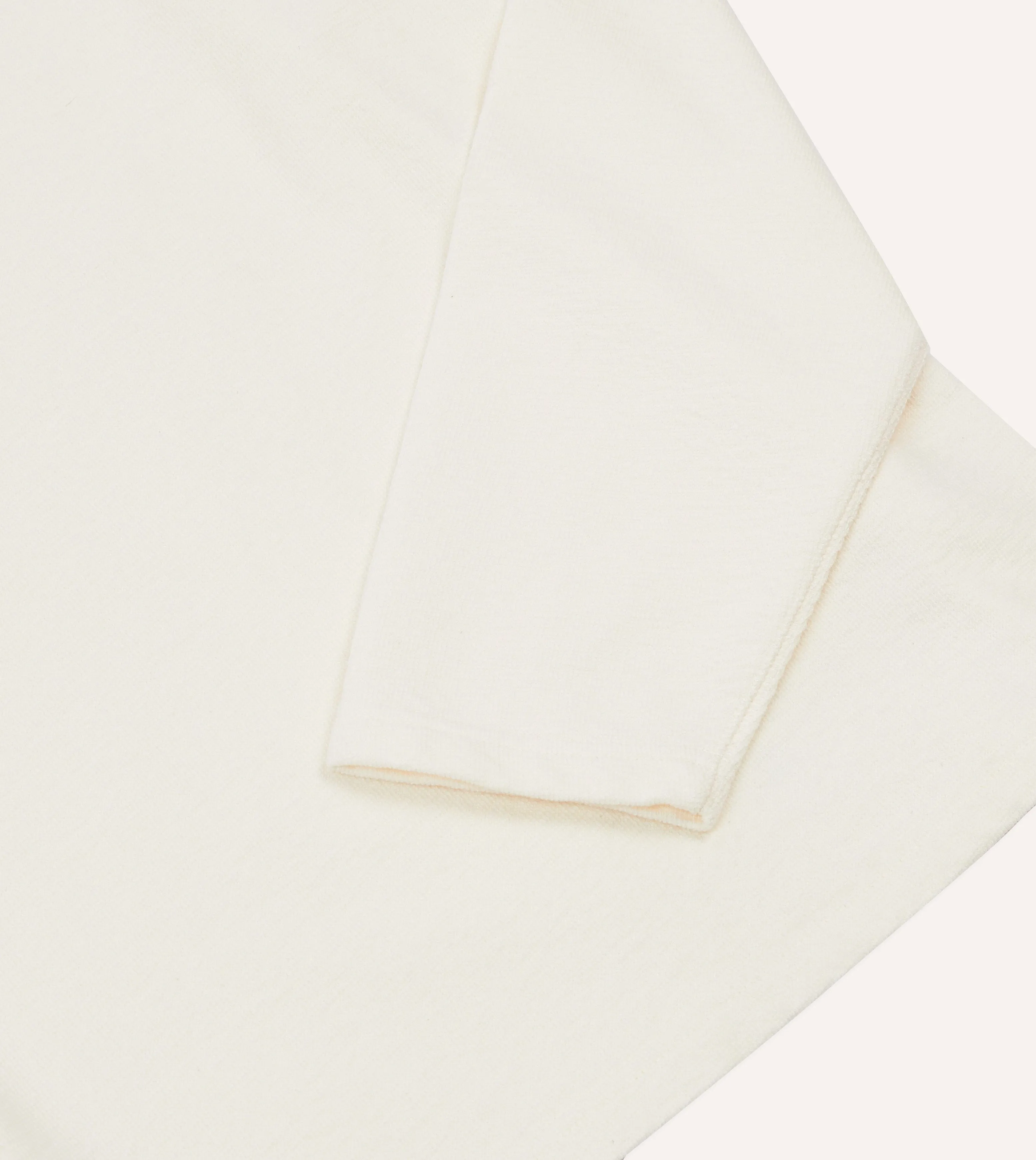 Antique White Panelled Cotton Training T-Shirt sold by Drake's London product image thumbnail 4