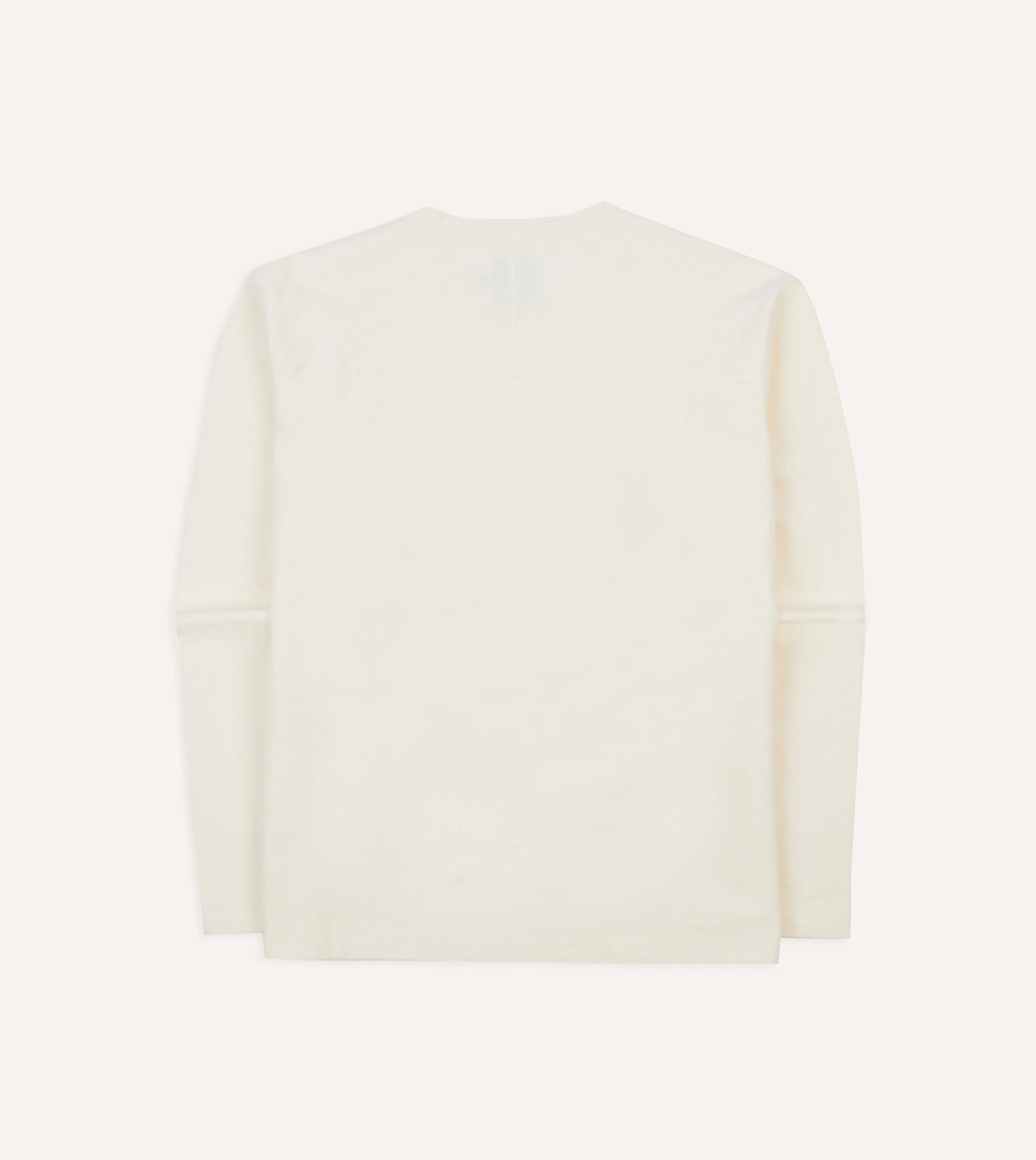 Antique White Panelled Cotton Training T-Shirt sold by Drake's London product image thumbnail 5