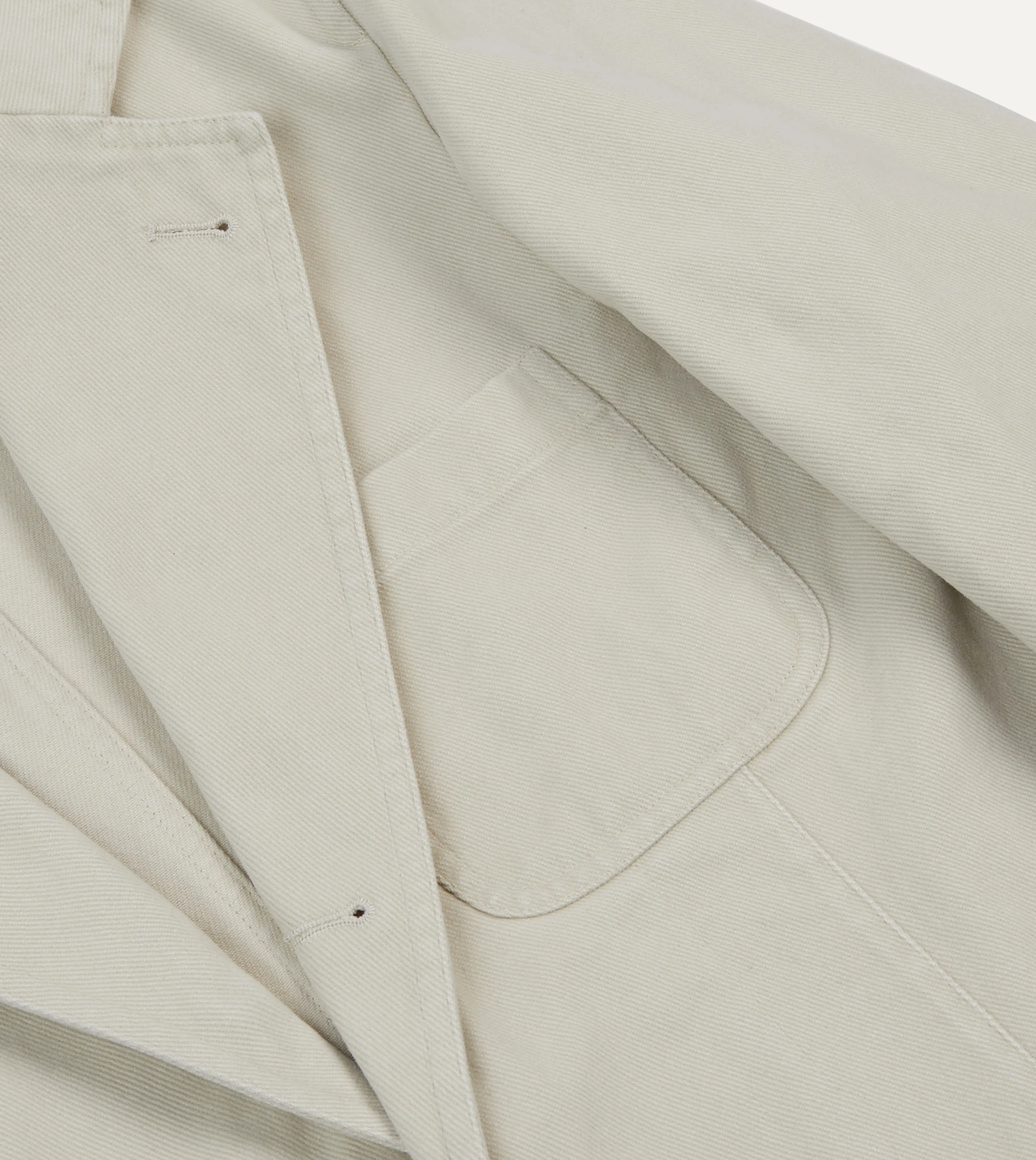 Ecru Heavy Cotton Twill Games Blazer Mk. I sold by Drake's London product image thumbnail 4