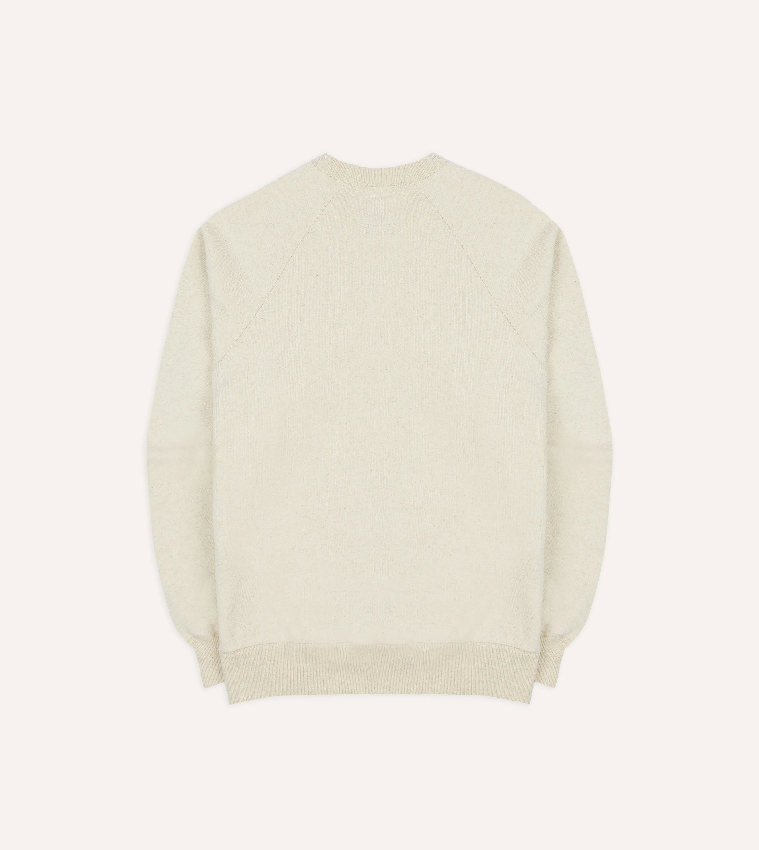 Ecru Cotton-Hemp Sweatshirt sold by Drake's London product image thumbnail 5