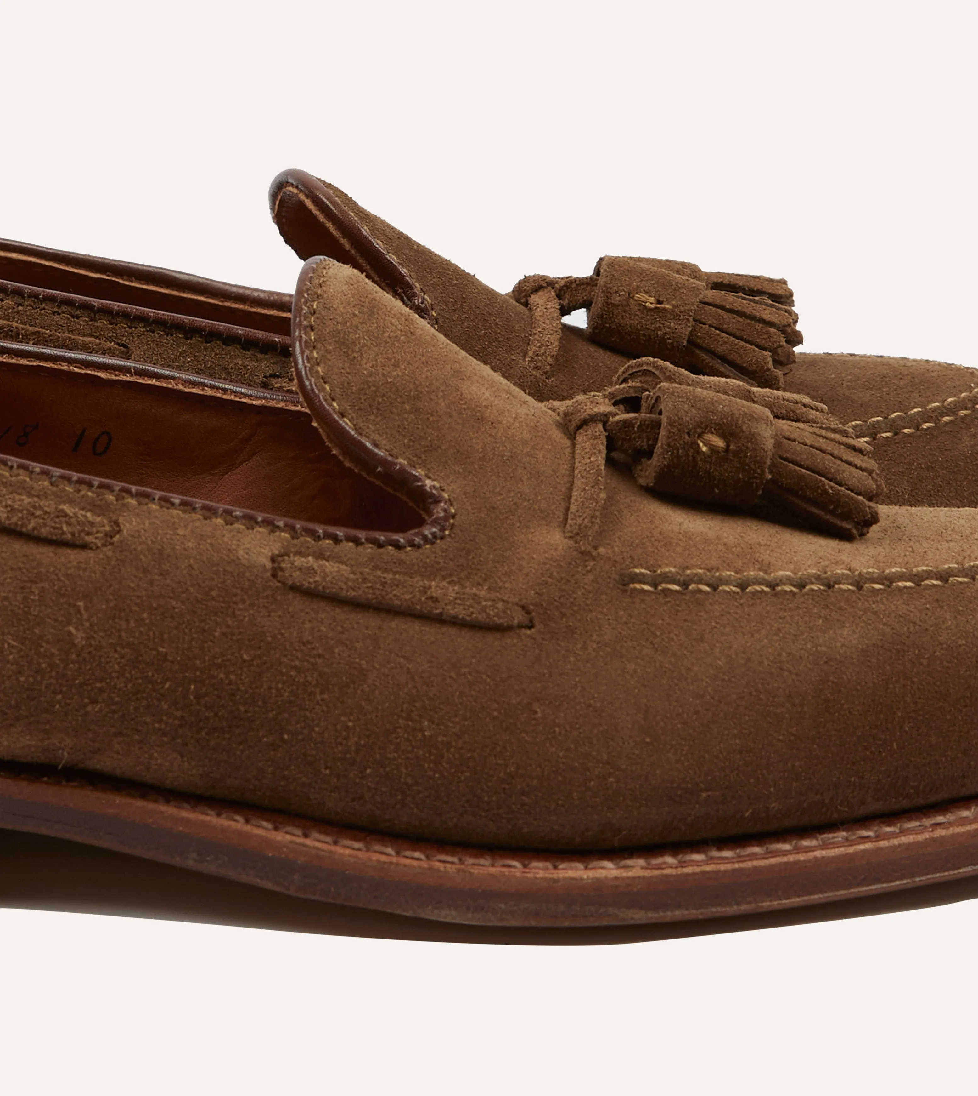 Alden Snuff Suede Tassel Loafer sold by Drake's London product image thumbnail 3