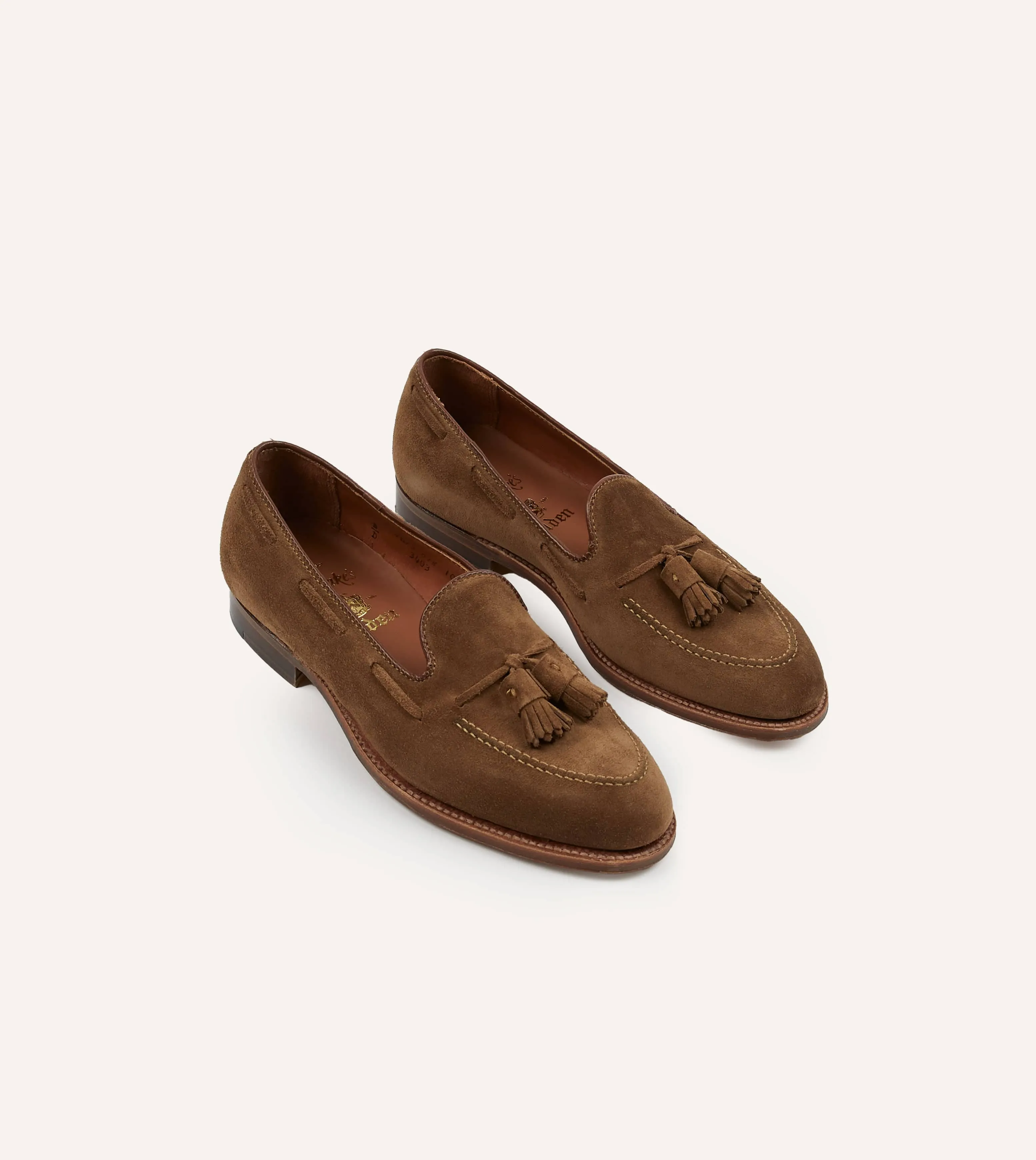 Alden Snuff Suede Tassel Loafer sold by Drake's London