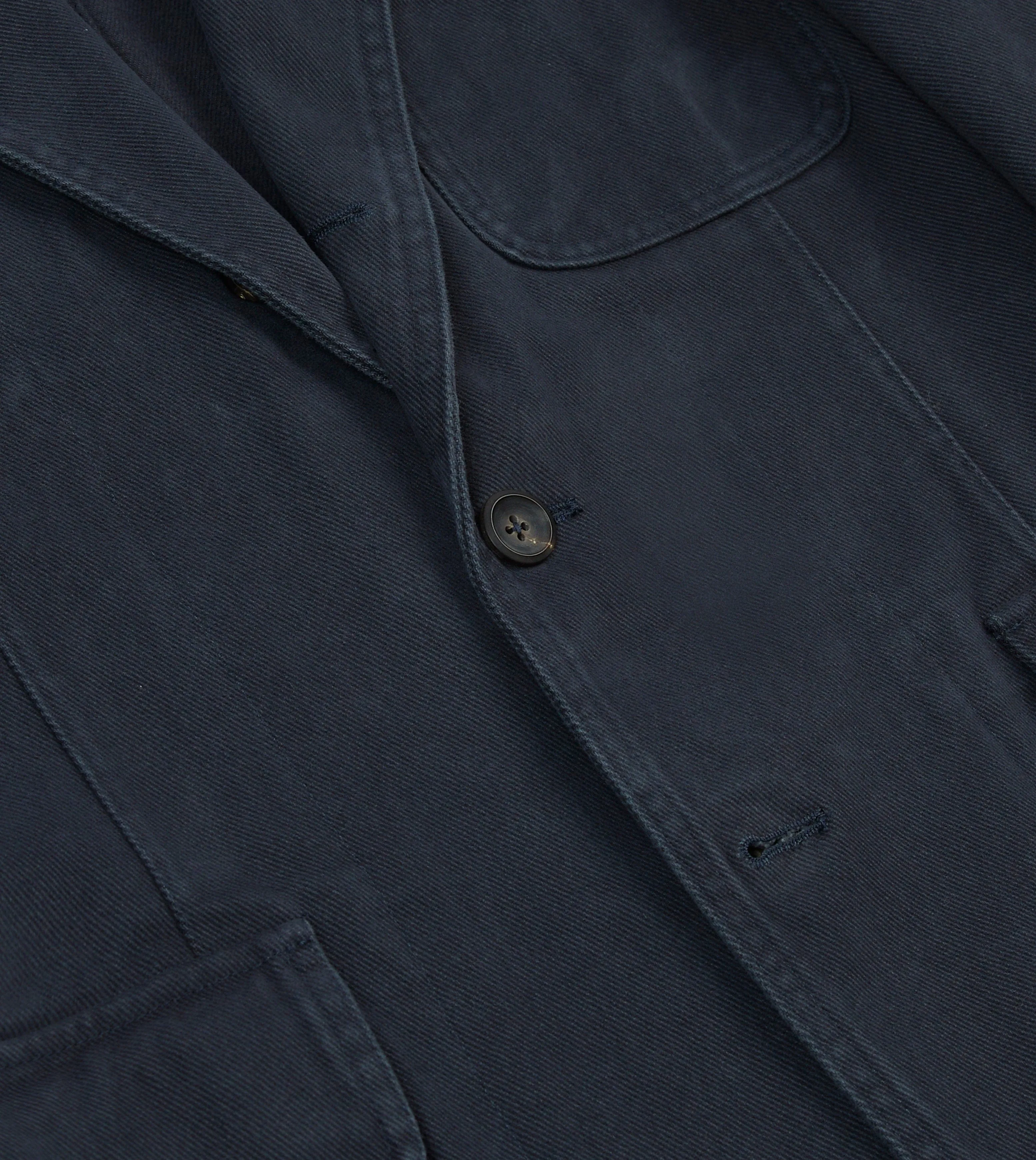 Dark Navy Heavy Cotton Twill Games Blazer Mk. I sold by Drake's London product image thumbnail 5