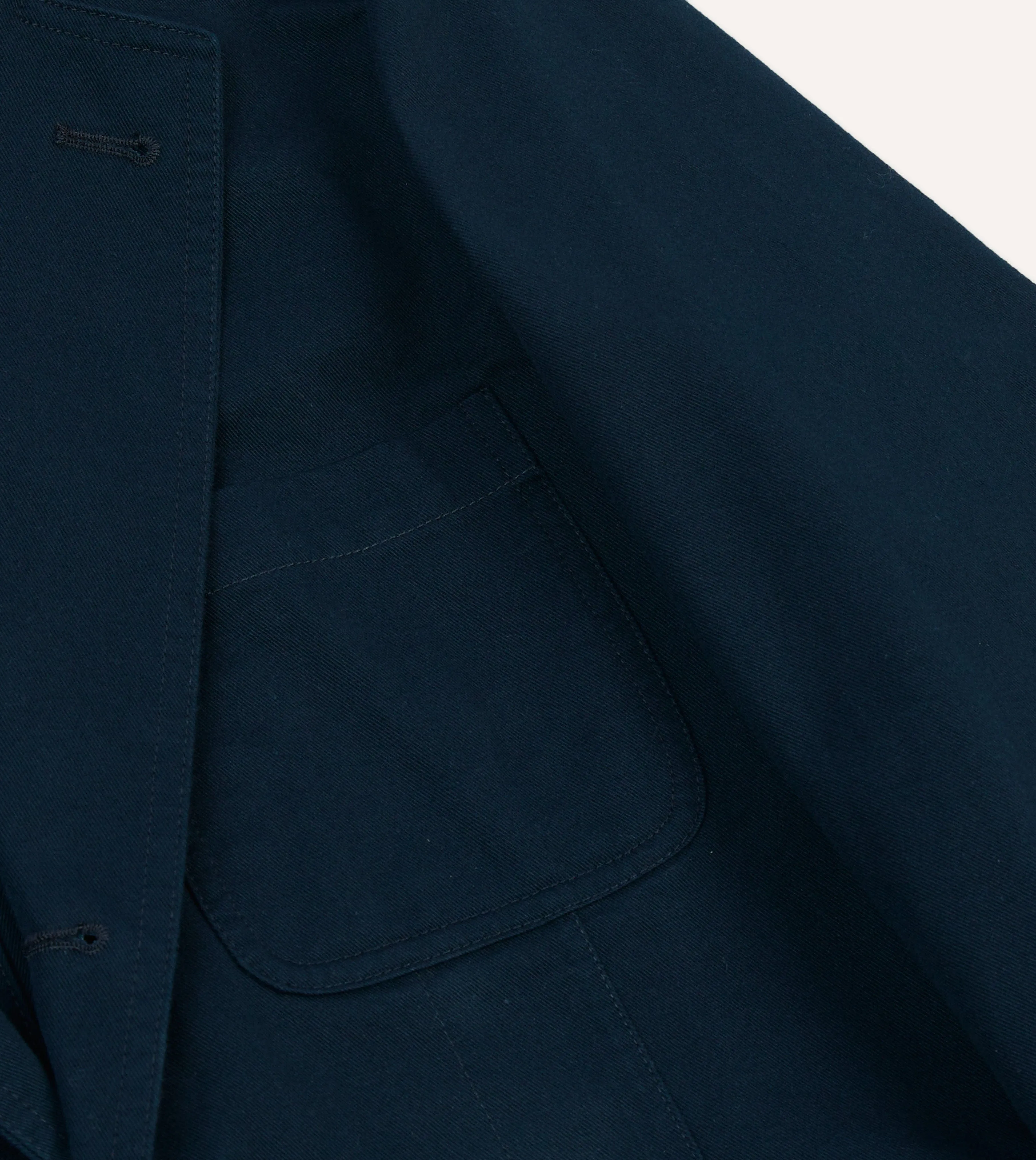 Navy Vintage Wash Cotton Games Blazer Mk. I sold by Drake's London product image thumbnail 4