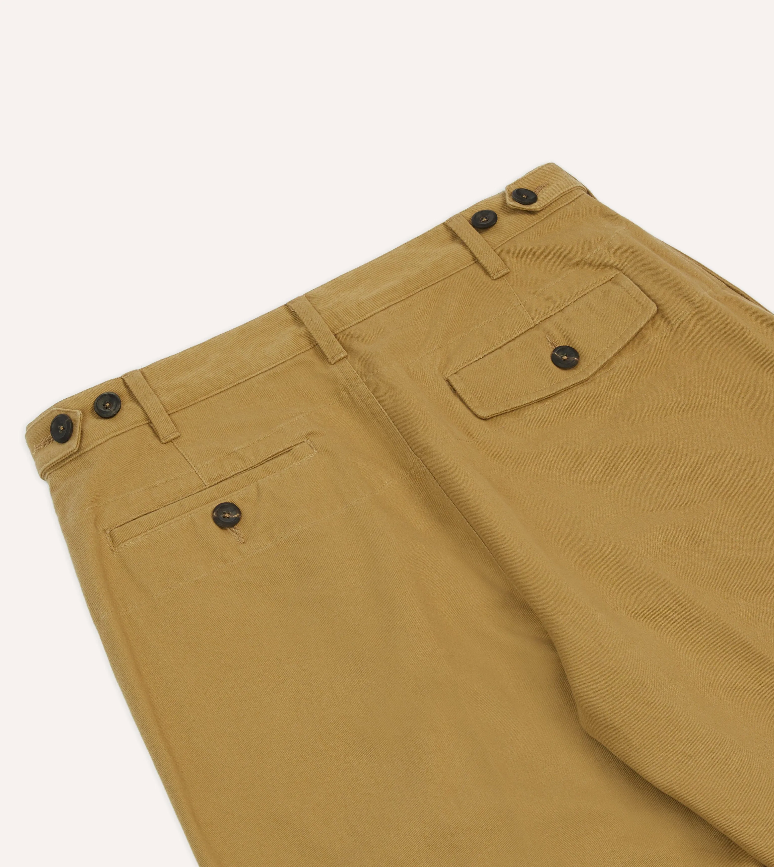 Sand Vintage Wash Cotton Games Trousers sold by Drake's London product image thumbnail 5