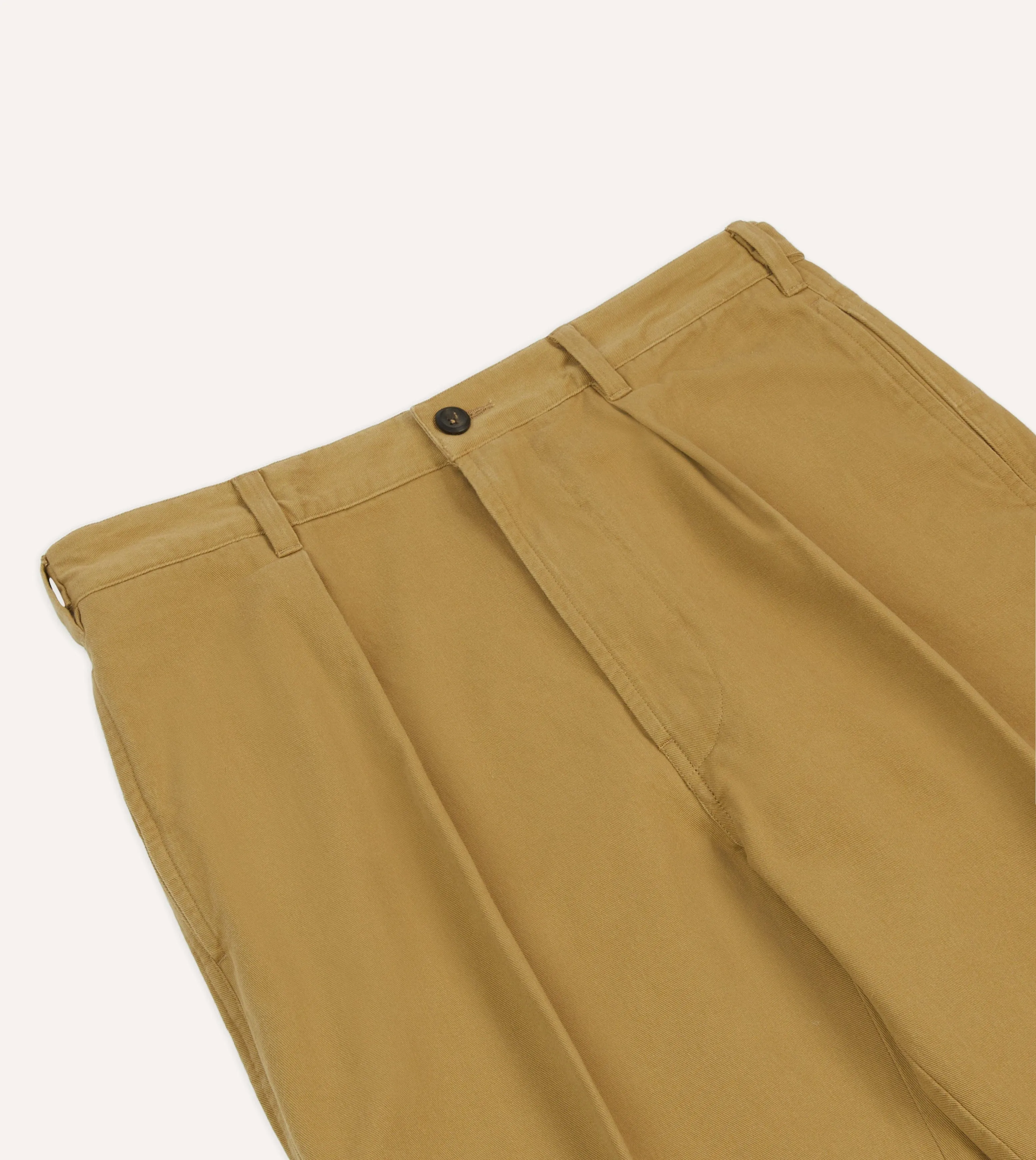 Sand Vintage Wash Cotton Games Trousers sold by Drake's London product image thumbnail 4