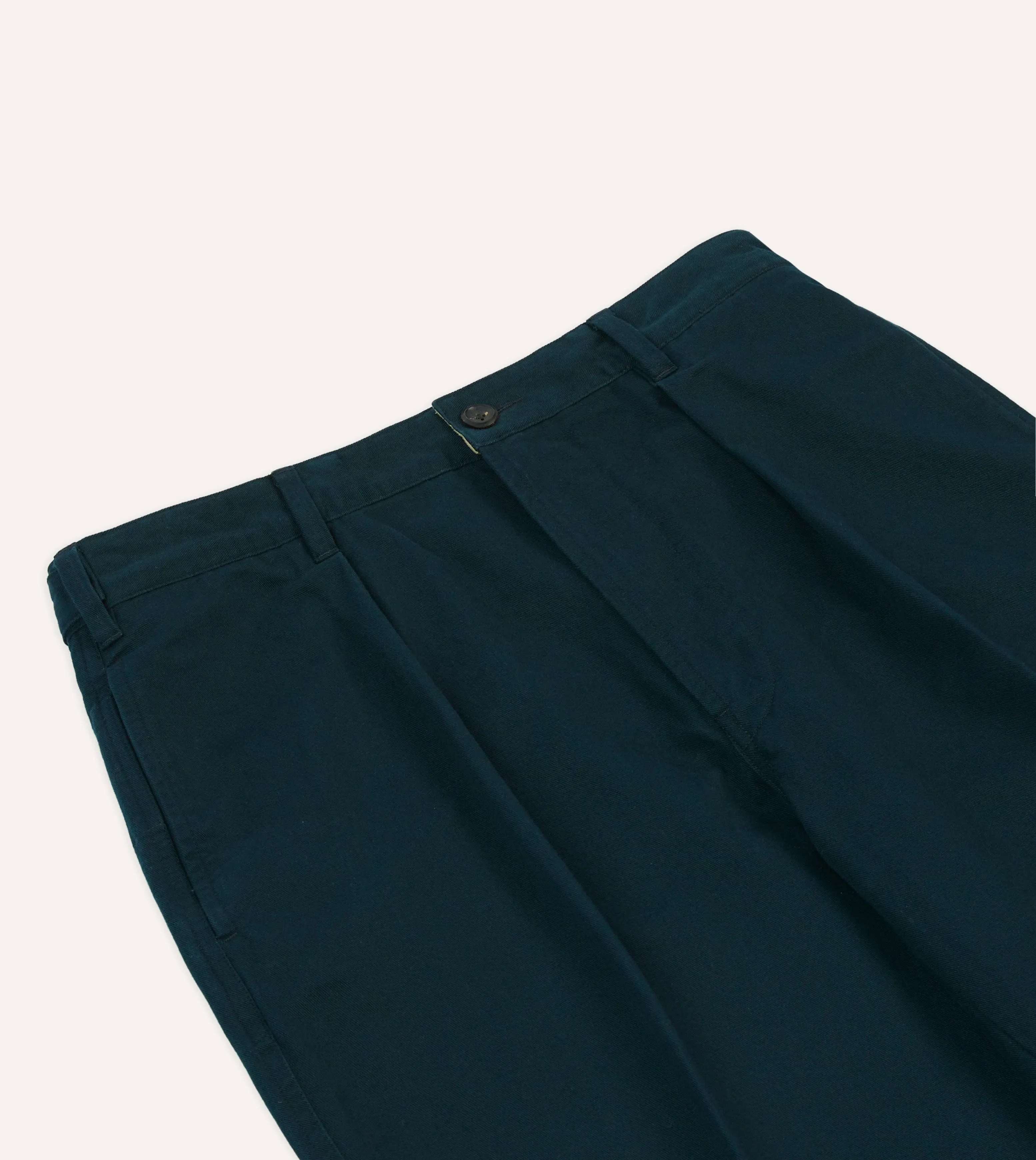 Navy Vintage Wash Cotton Games Trousers sold by Drake's London product image thumbnail 4