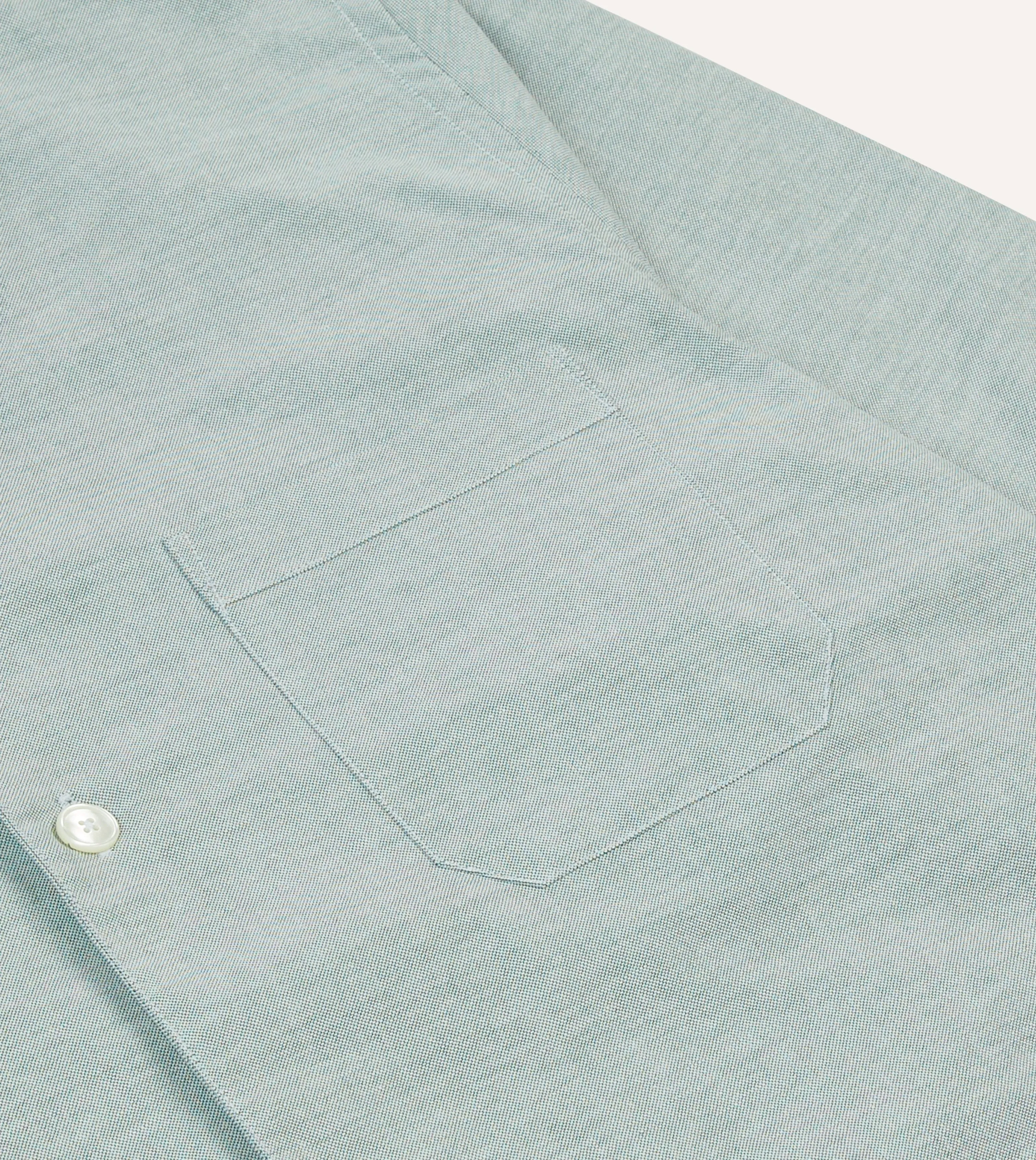 Green Oxford Cotton Pyjama Set sold by Drake's London product image thumbnail 5